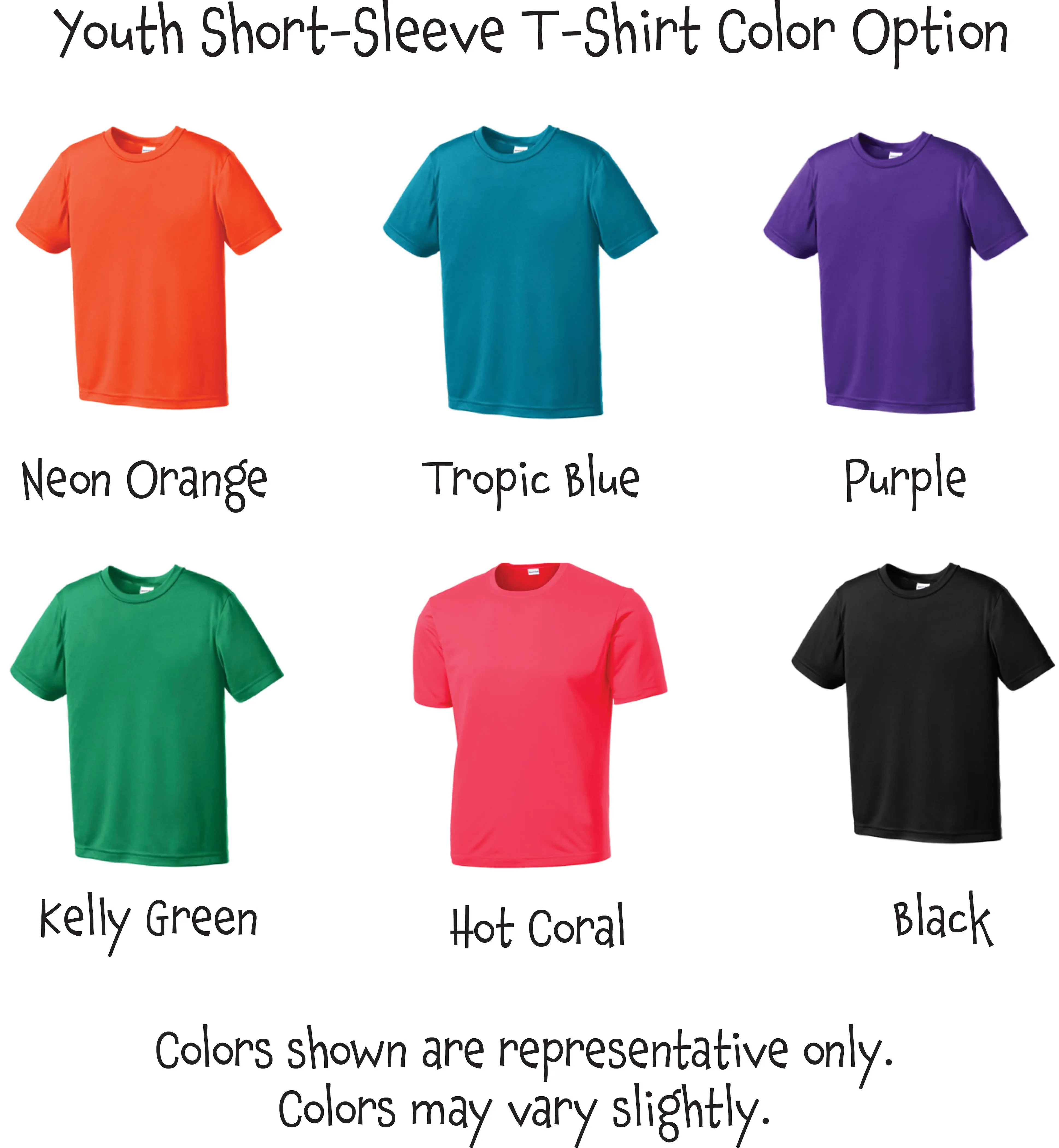 002 Pickleball (Ball Colors Cyan Red Orange) | Youth Short Sleeve Athletic Shirt | 100% Polyester