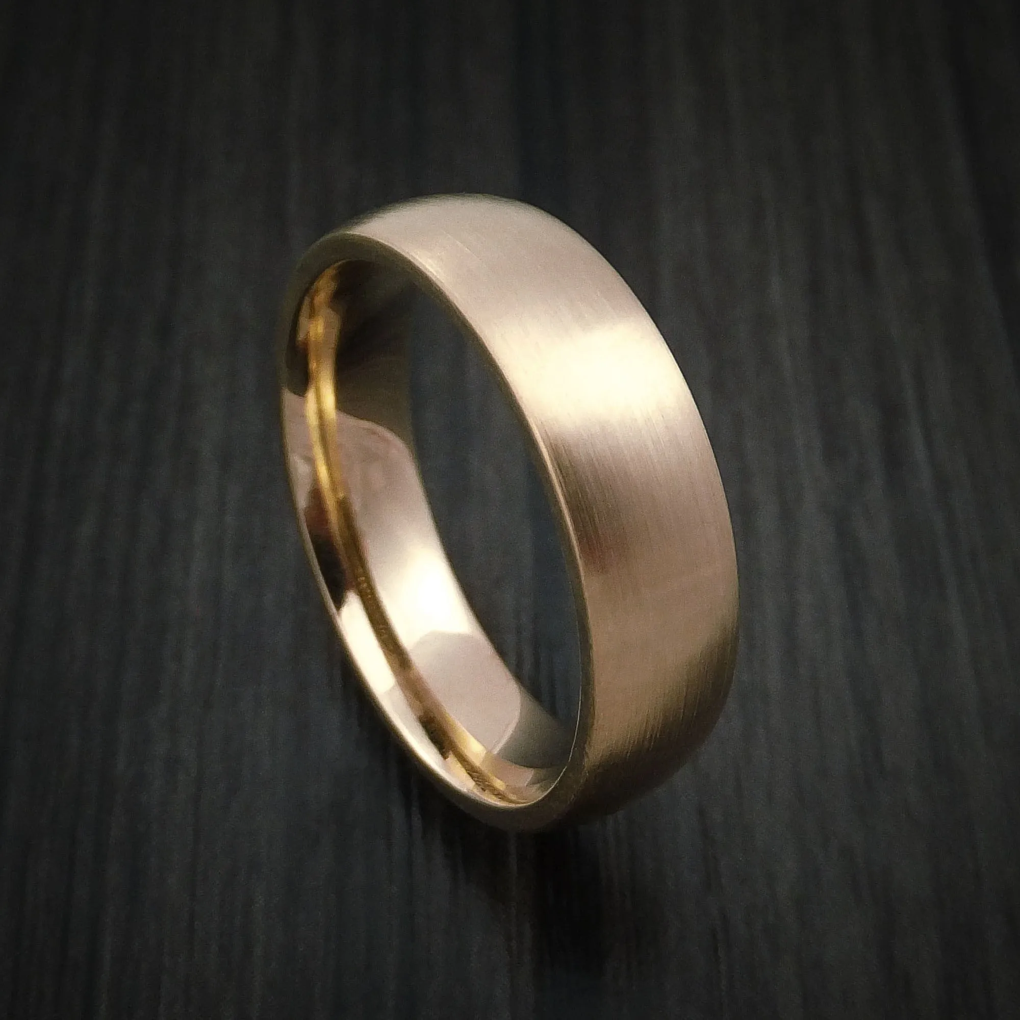 14K Rose Gold Classic Style Wedding Men's Band Custom Made