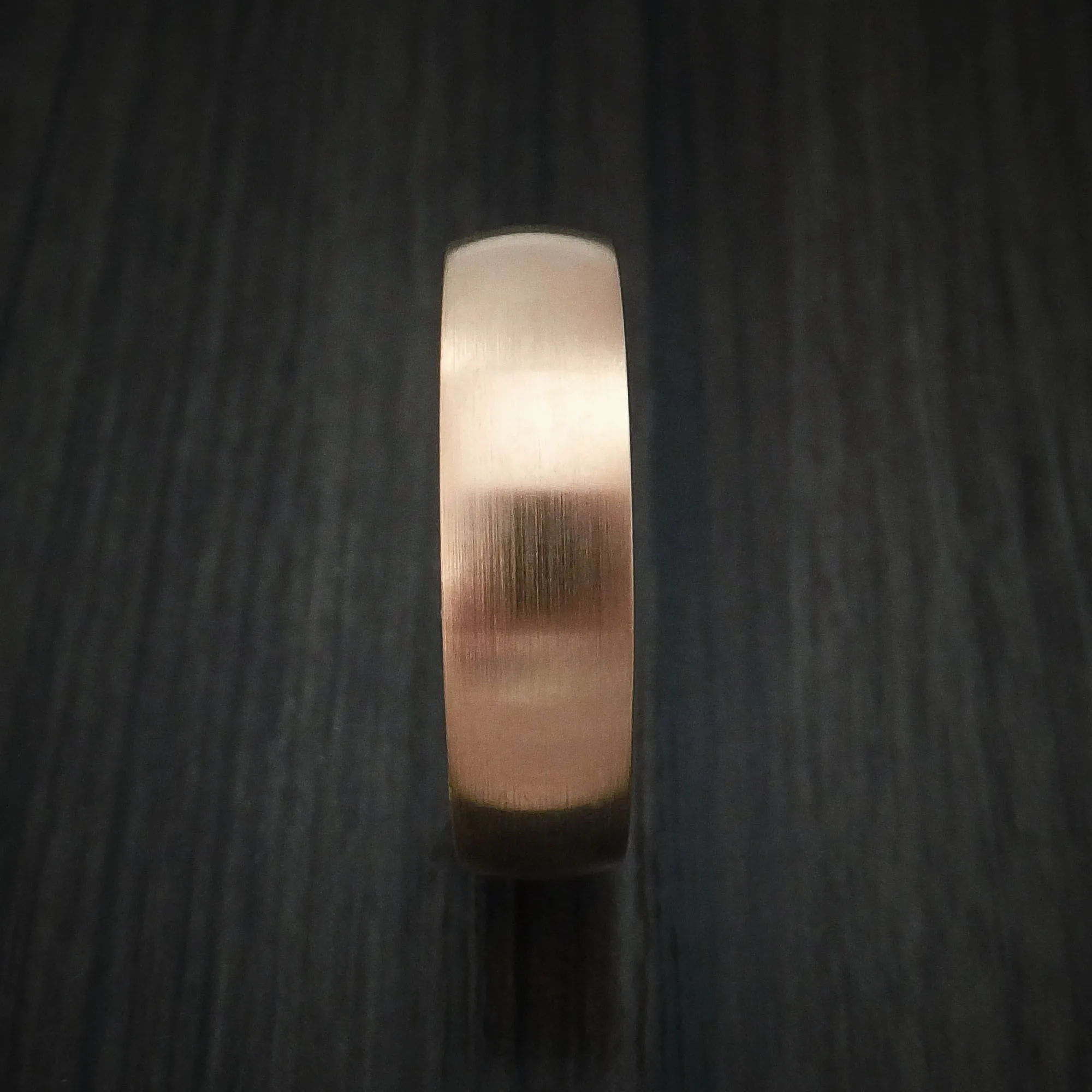 14K Rose Gold Classic Style Wedding Men's Band Custom Made