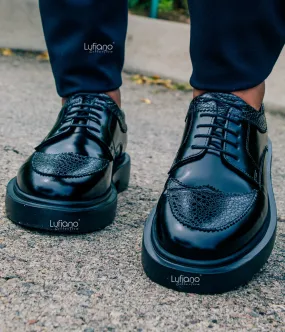 170  Lufiano Lace Up: Black