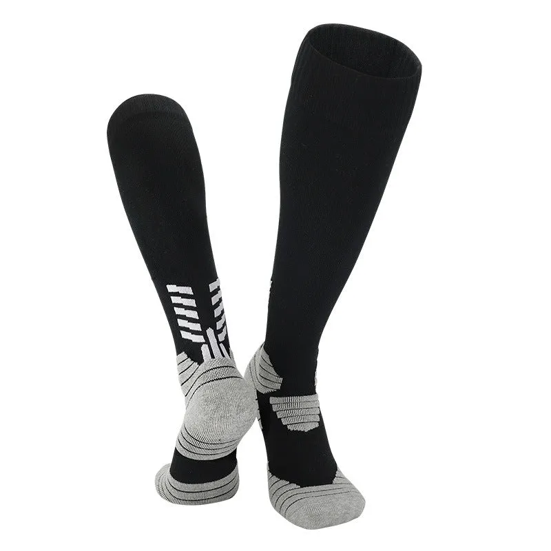 3 Pack Cushioned Football Socks for Mens and Kids