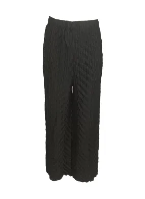 8230046 Zig-Zag Pleated Pants *Black