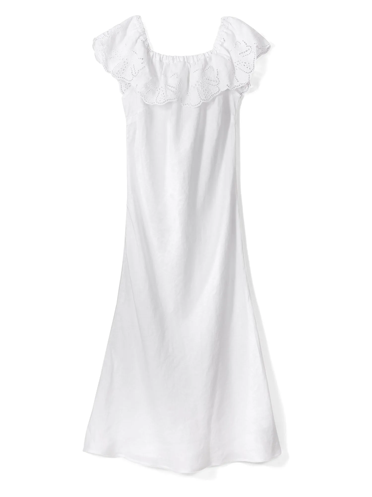 Abrielle Ruffle Linen Dress