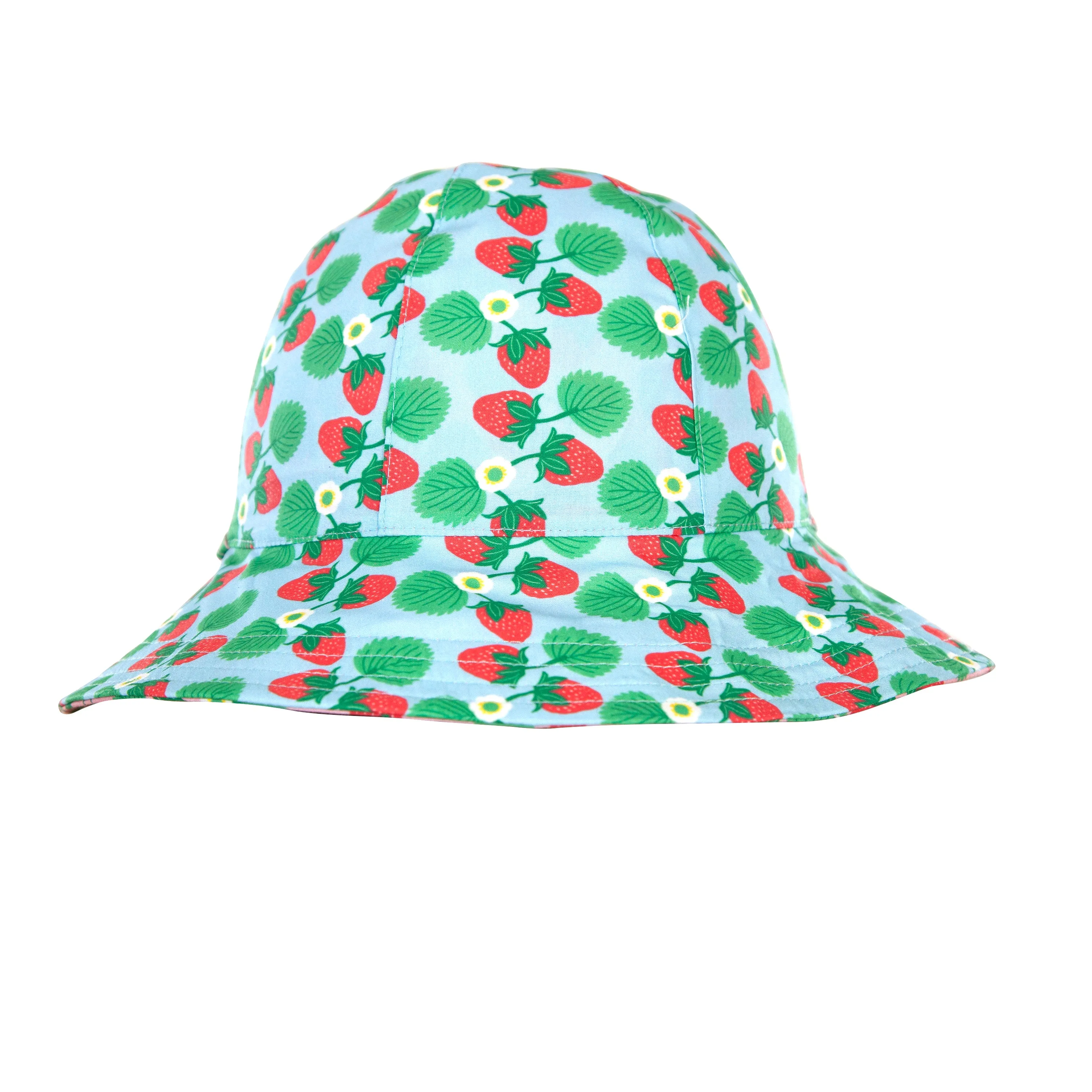 Acorn Wide Brim Reversible Sunhat - Strawberry