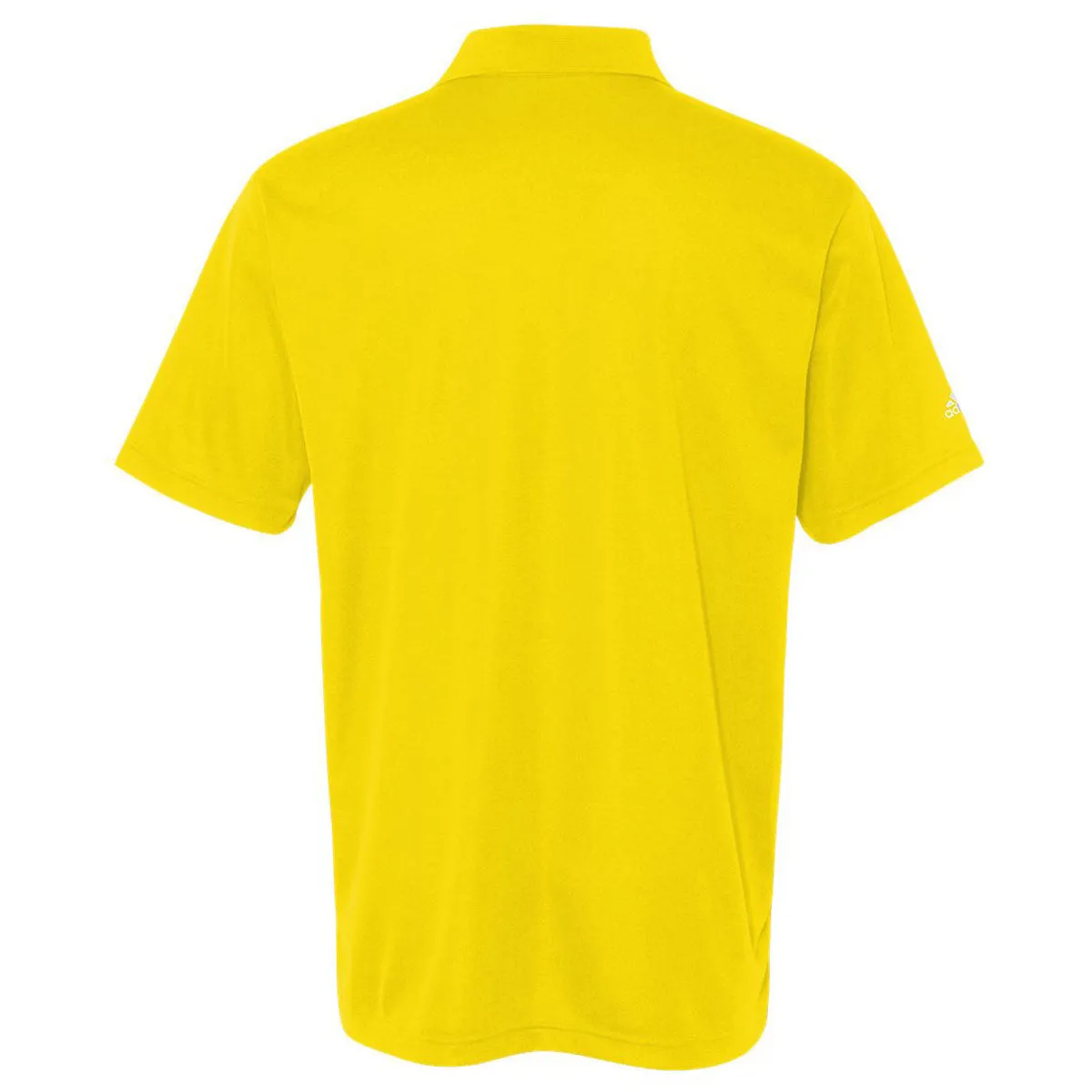 adidas Golf Men's Vivid Yellow/White Climalite Basic Sport Shirt