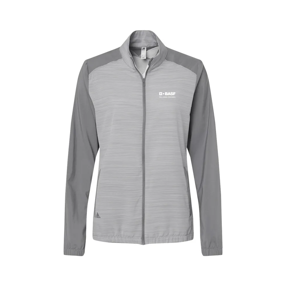 Adidas Women's Heather Block Full-Zip Wind Jacket