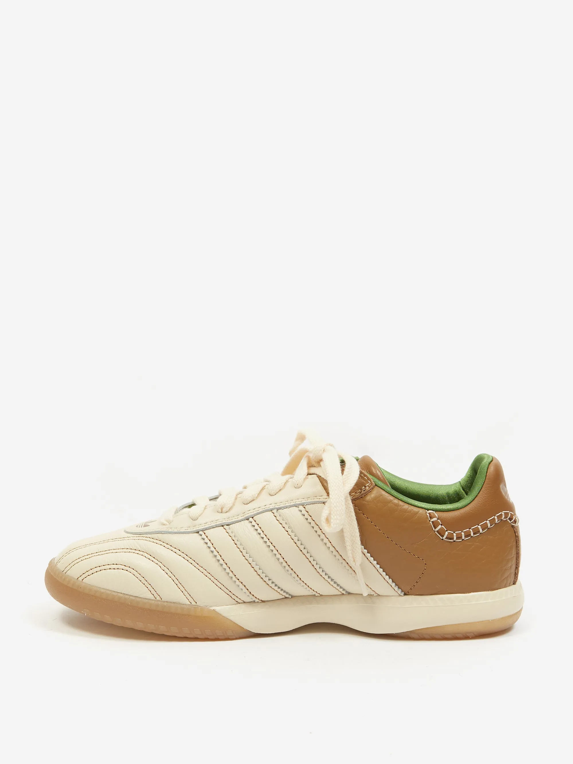 Adidas x Wales Bonner Samba Millennium - Wonder White/ Raw Desert/Crew Green