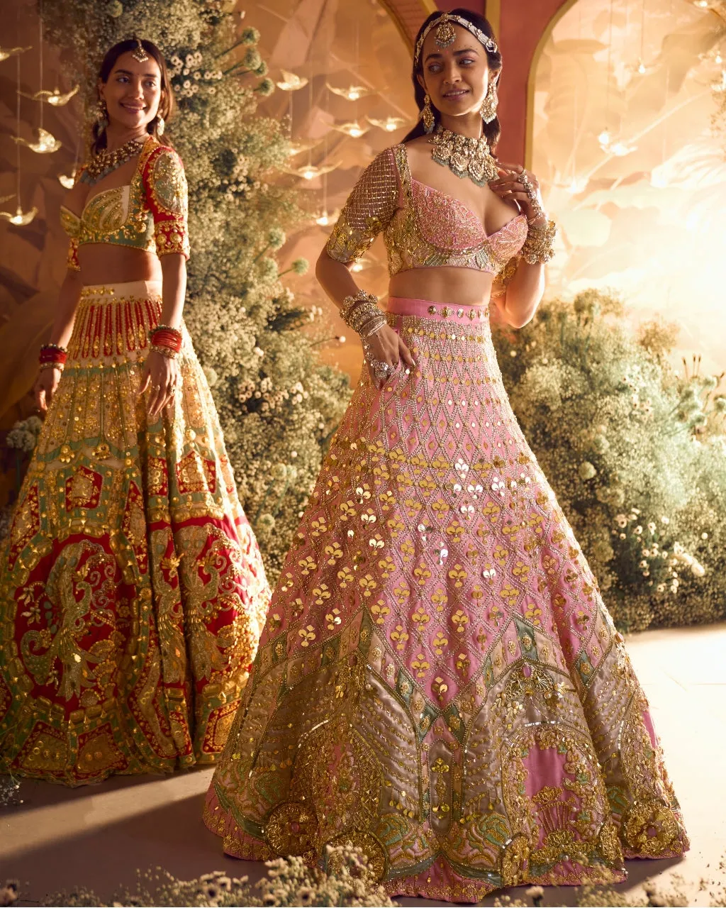 Alice - Baby Pink Royal Carriage Lehenga Set