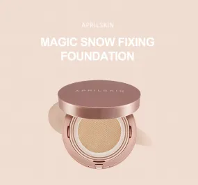 APRILSKIN MAGIC SNOW FIXING FOUNDATION Korean Cosmetics Womens Make up