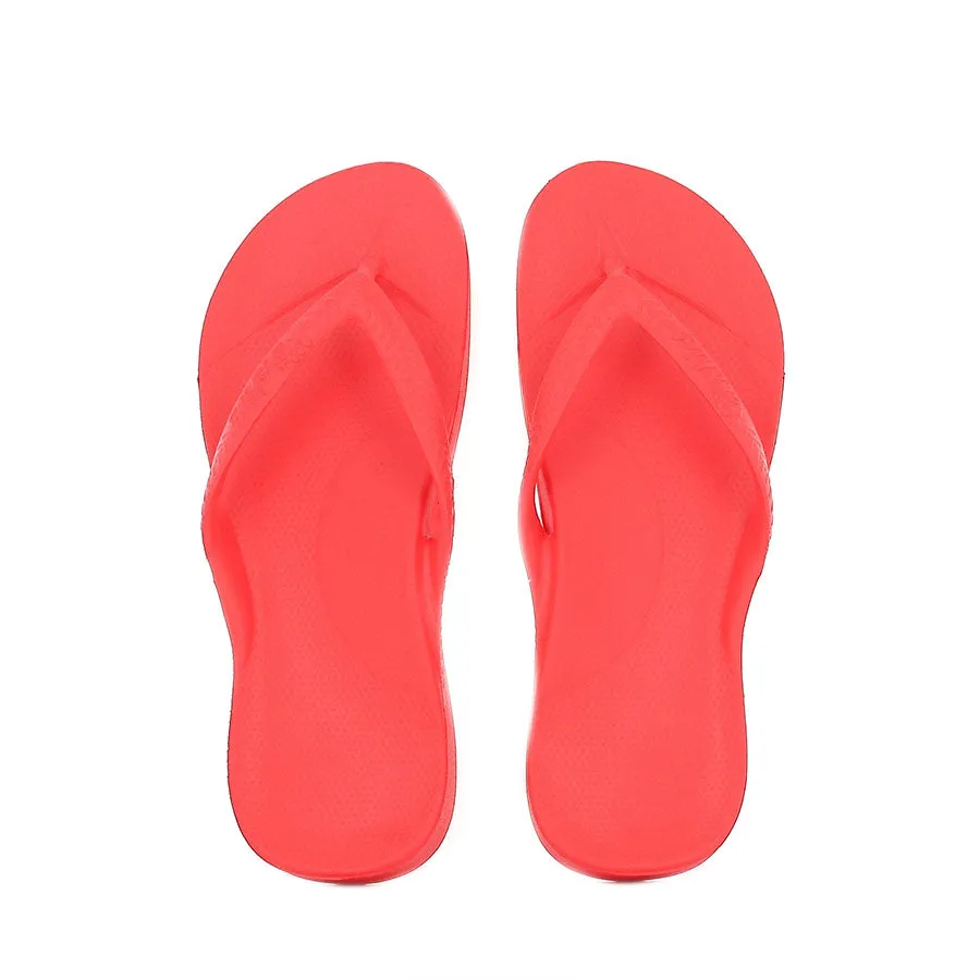 ARCH SUPPORT THONGS - CORAL