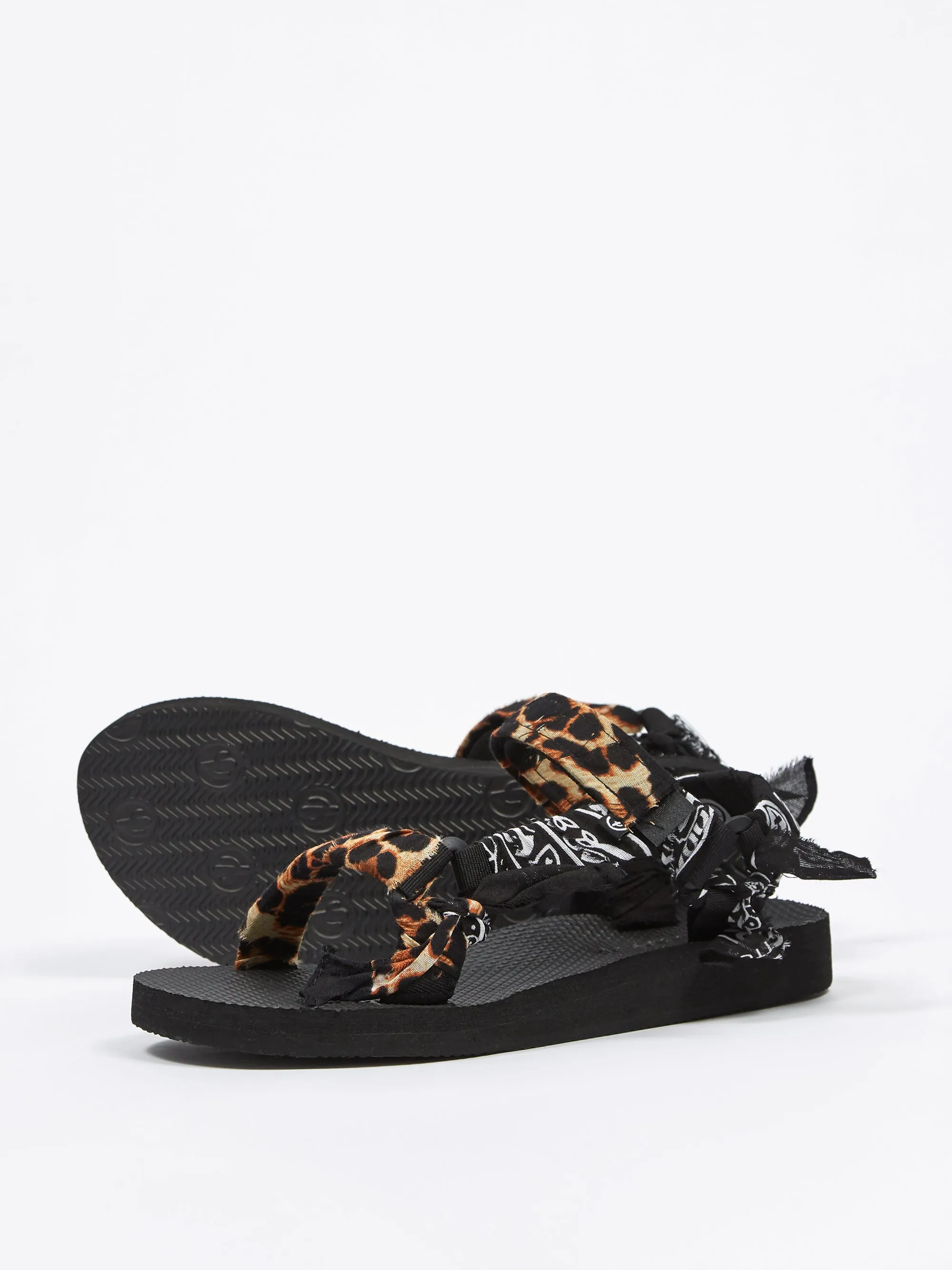 Arizona Love Trekky Leo Bandana Sandal - Leopard/Black