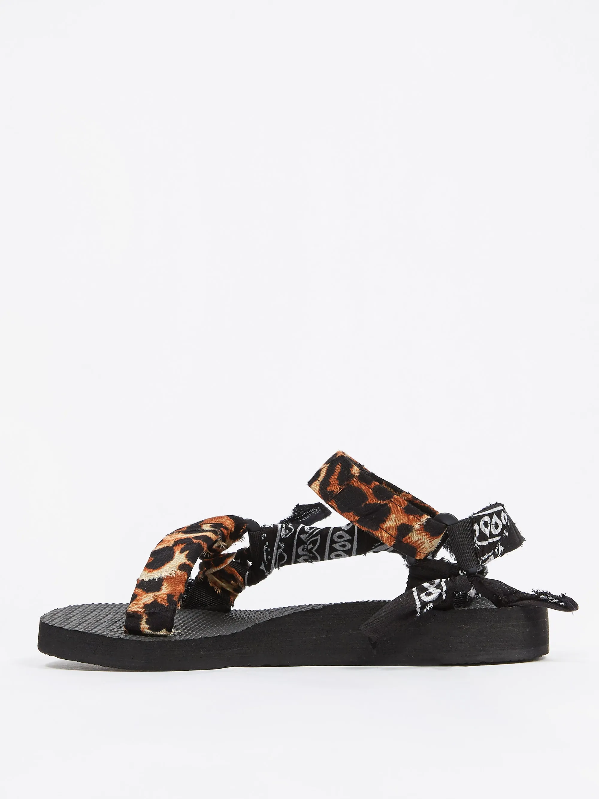 Arizona Love Trekky Leo Bandana Sandal - Leopard/Black