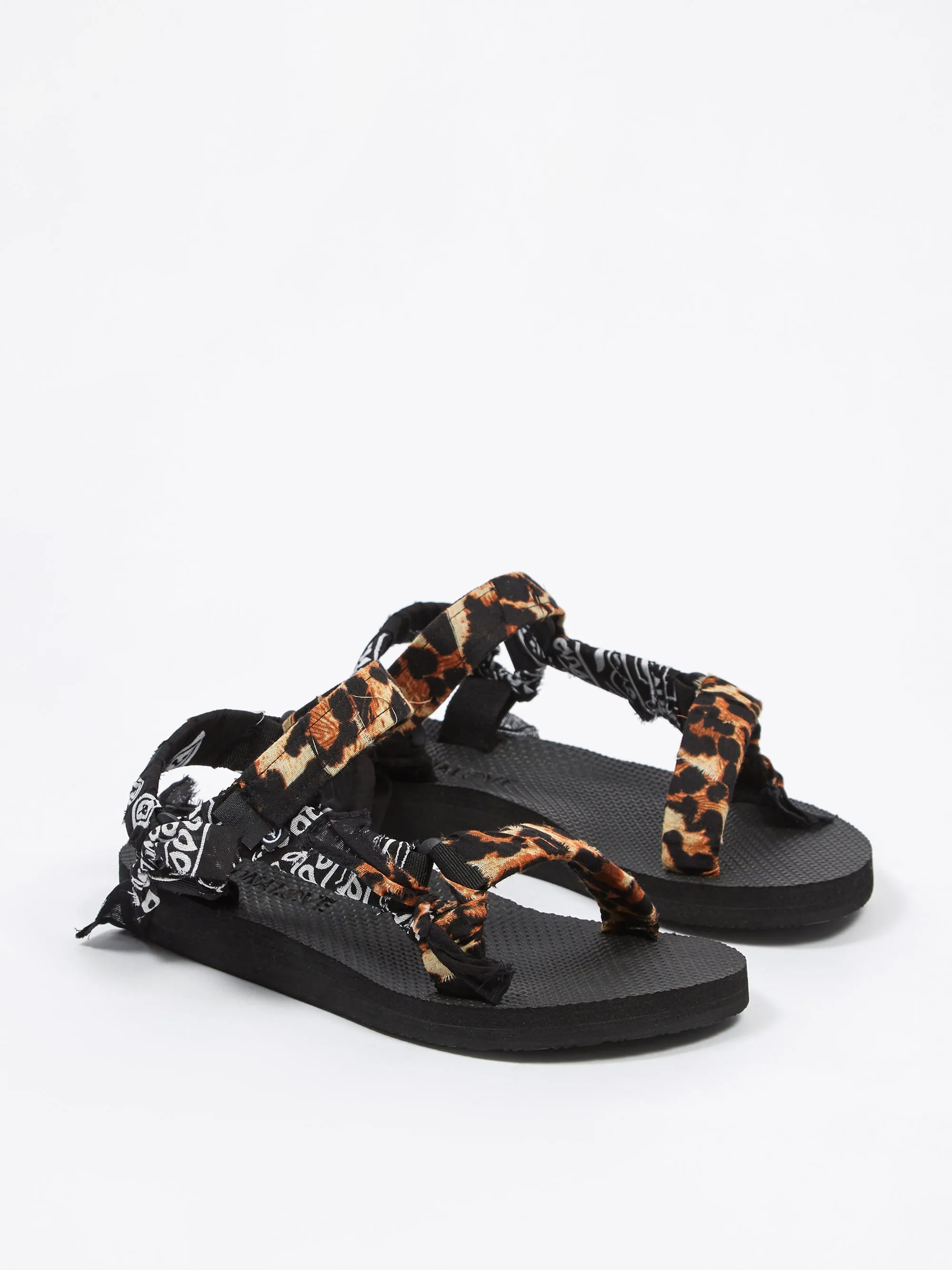 Arizona Love Trekky Leo Bandana Sandal - Leopard/Black