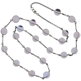 Art Deco Sterling Lavender "Pools of Light" Necklace