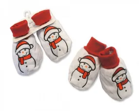 Baby Christmas Booties - Snowman - (GP-25-0846)