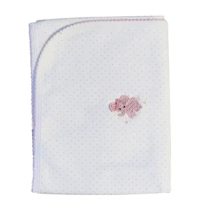 Baby Girl's "Elephant Collection" Pima Cotton Blanket