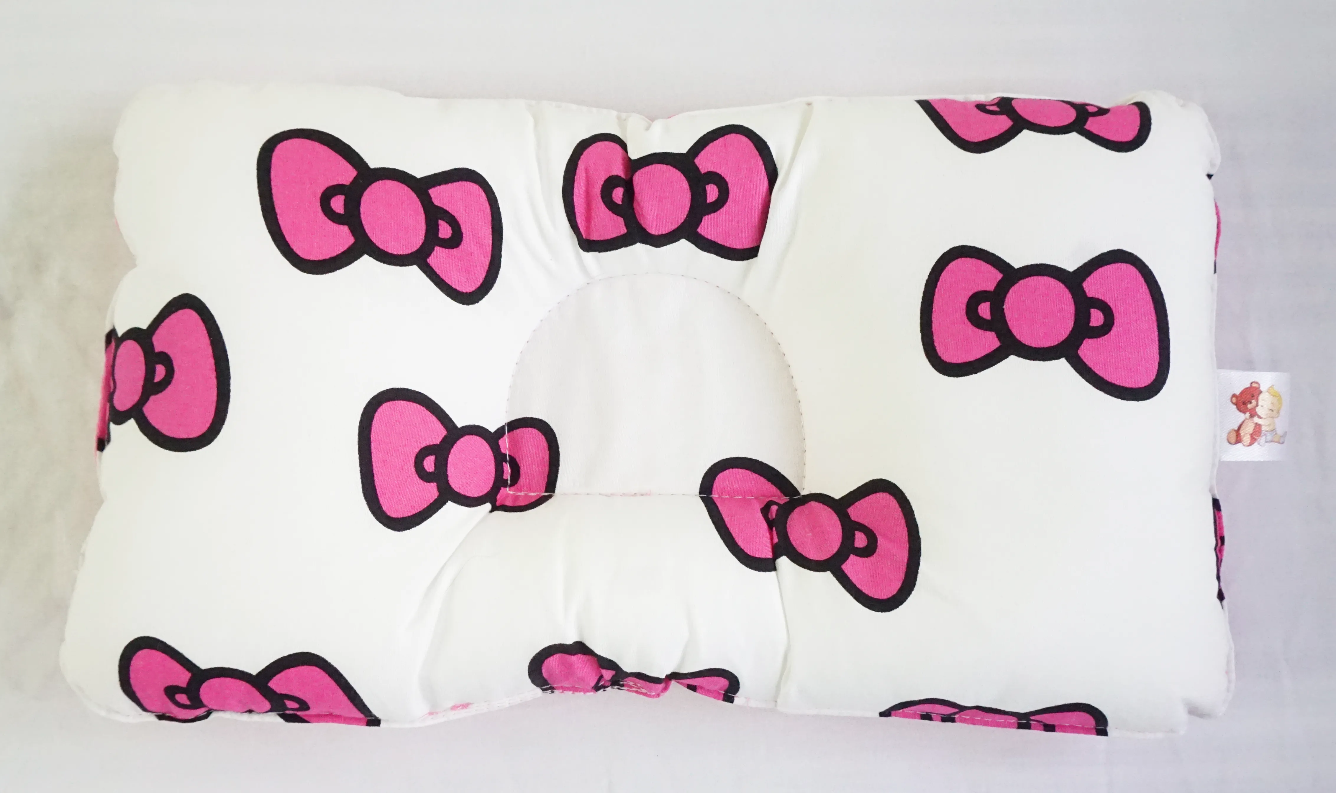 Babycuddle Head Pillow - Big Pink Ribbons