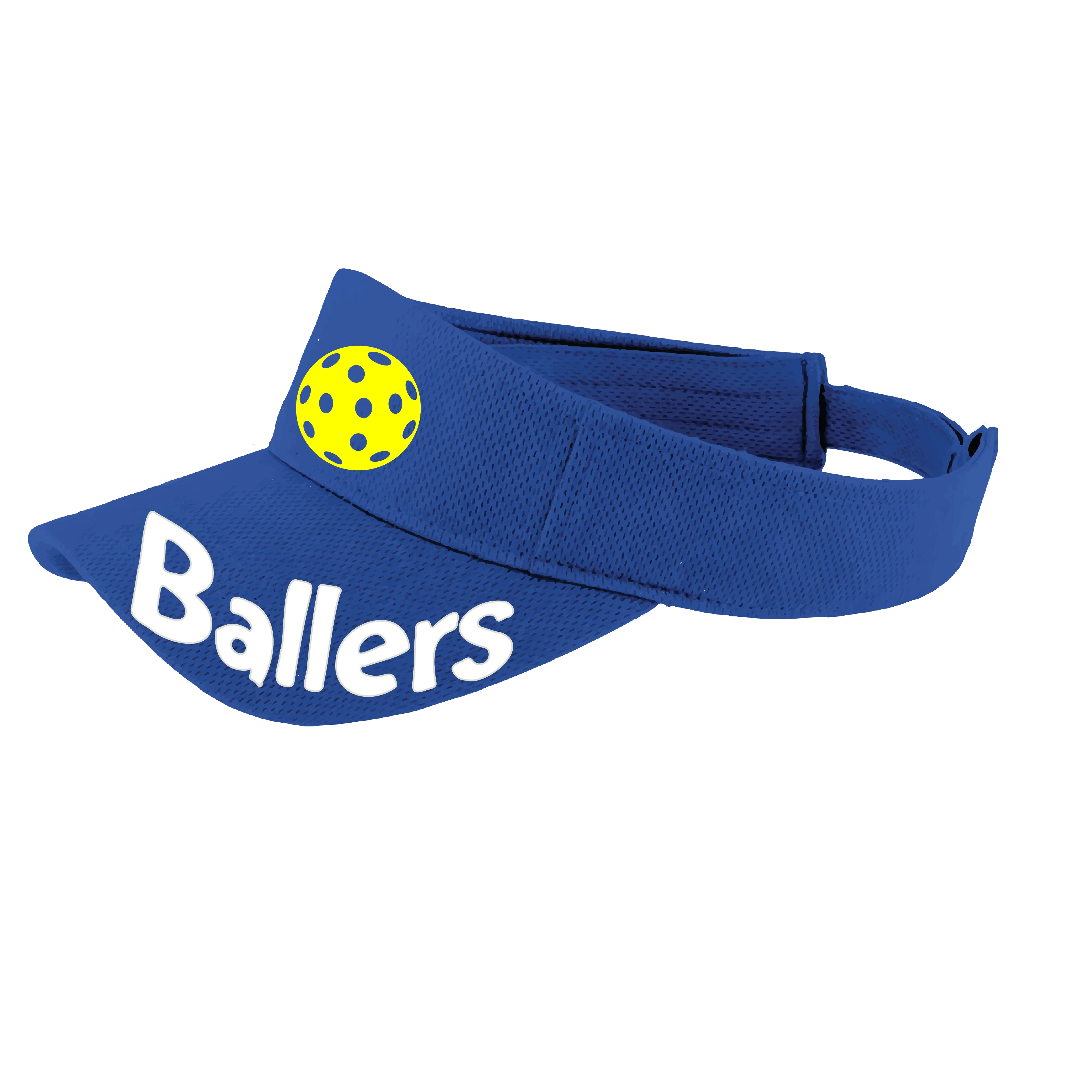 Ballers With Pickleballs (Customizable) | Pickleball Visors | Moisture Wicking 100% Polyester