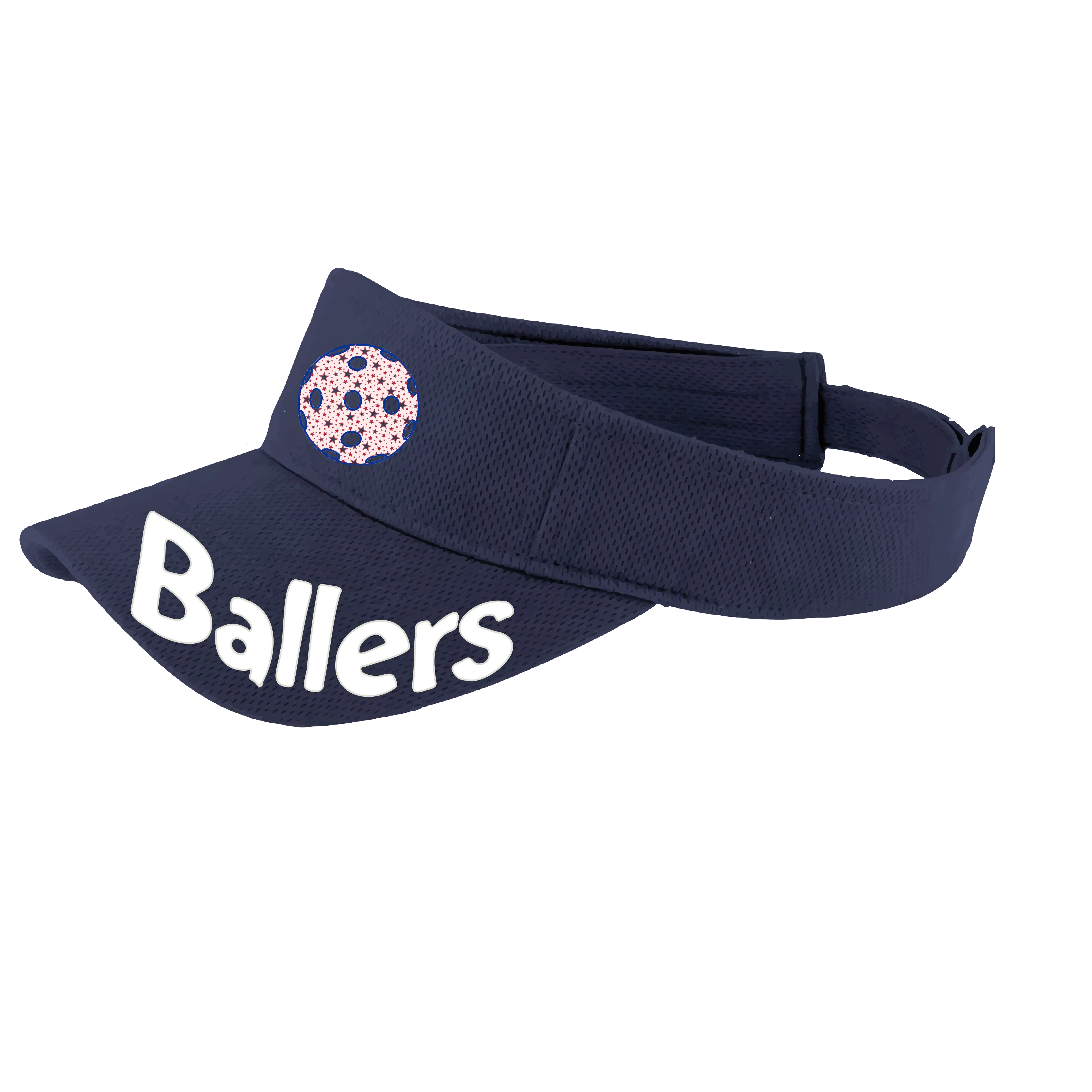 Ballers With Pickleballs (Customizable) | Pickleball Visors | Moisture Wicking 100% Polyester