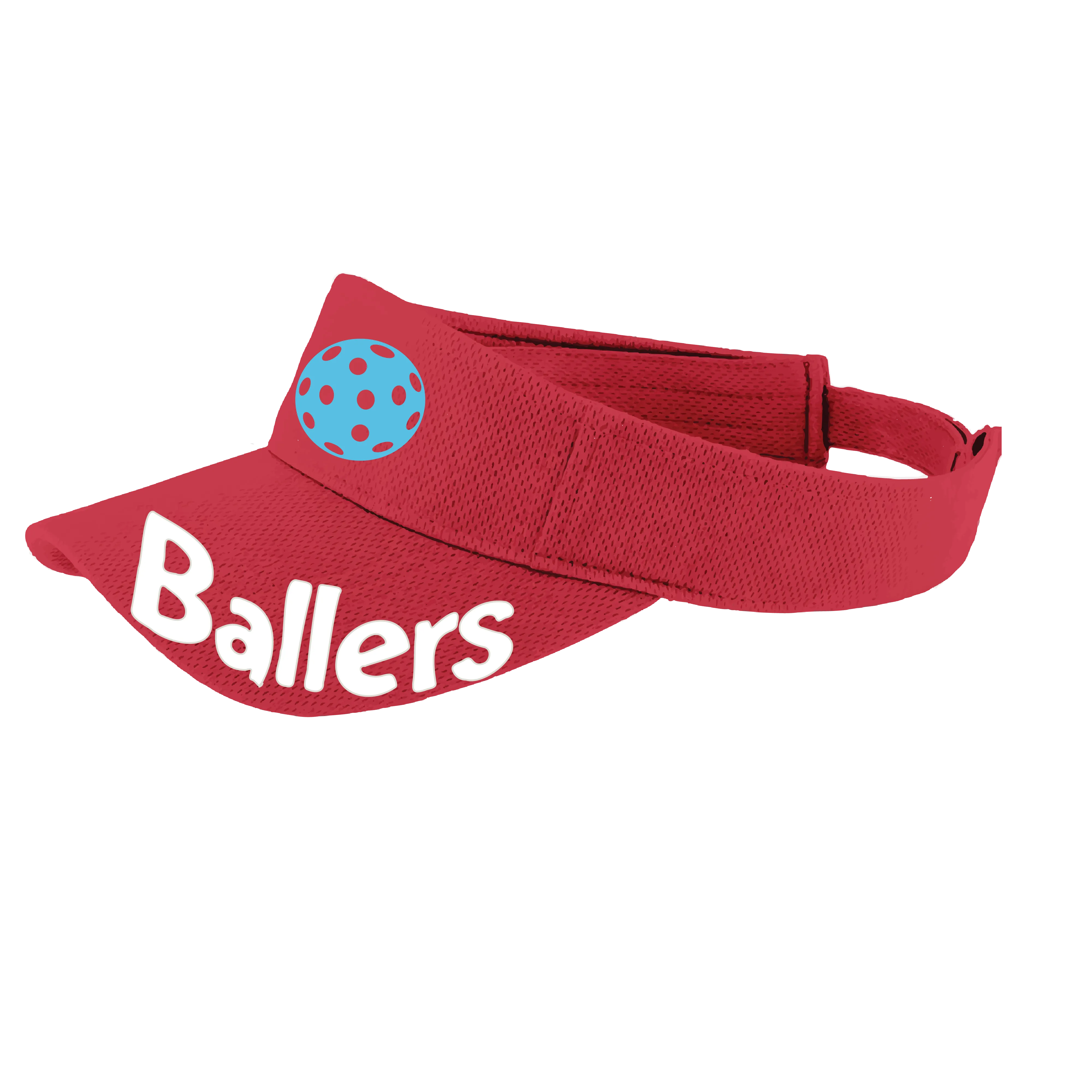 Ballers With Pickleballs (Customizable) | Pickleball Visors | Moisture Wicking 100% Polyester