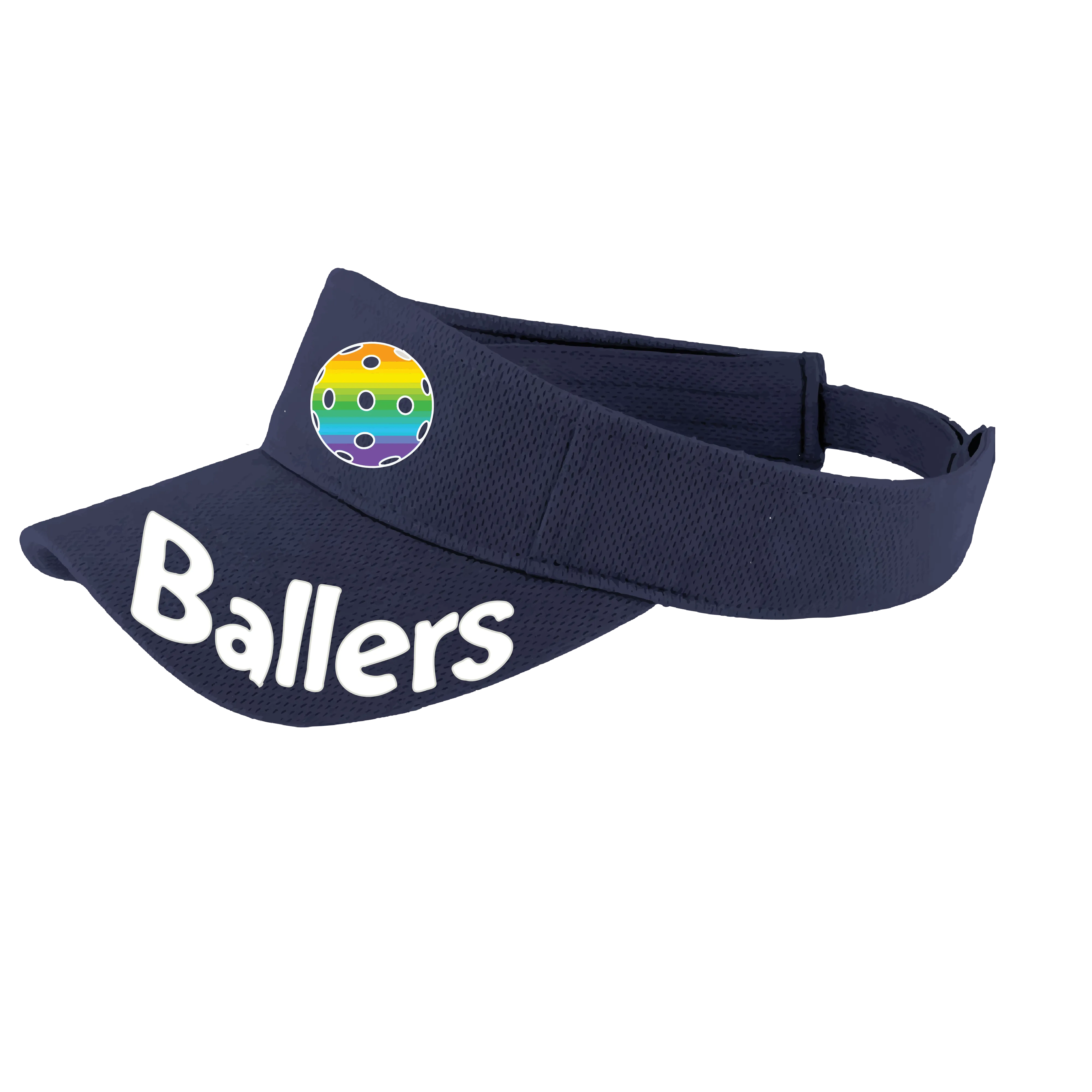 Ballers With Pickleballs (Customizable) | Pickleball Visors | Moisture Wicking 100% Polyester