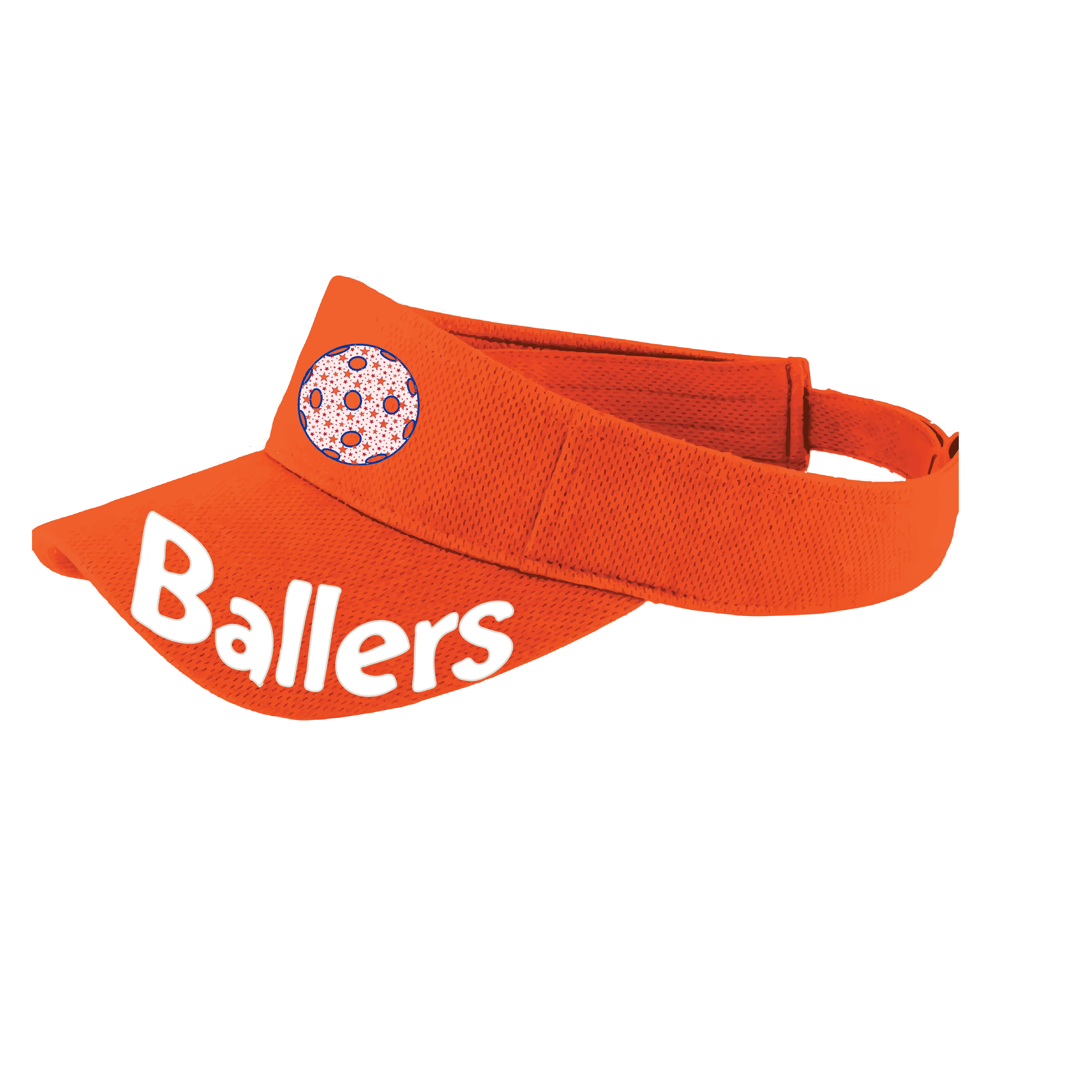 Ballers With Pickleballs (Customizable) | Pickleball Visors | Moisture Wicking 100% Polyester