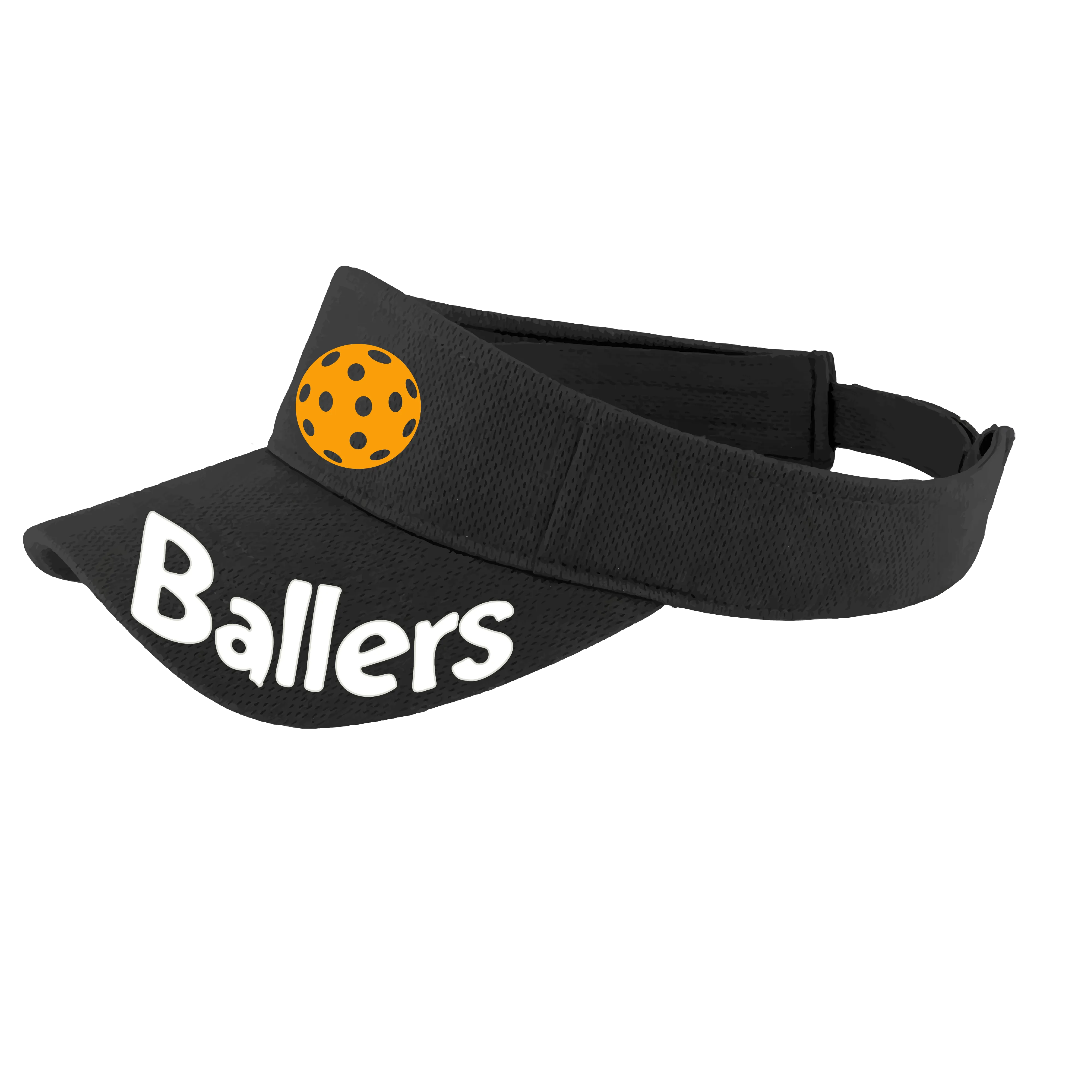 Ballers With Pickleballs (Customizable) | Pickleball Visors | Moisture Wicking 100% Polyester