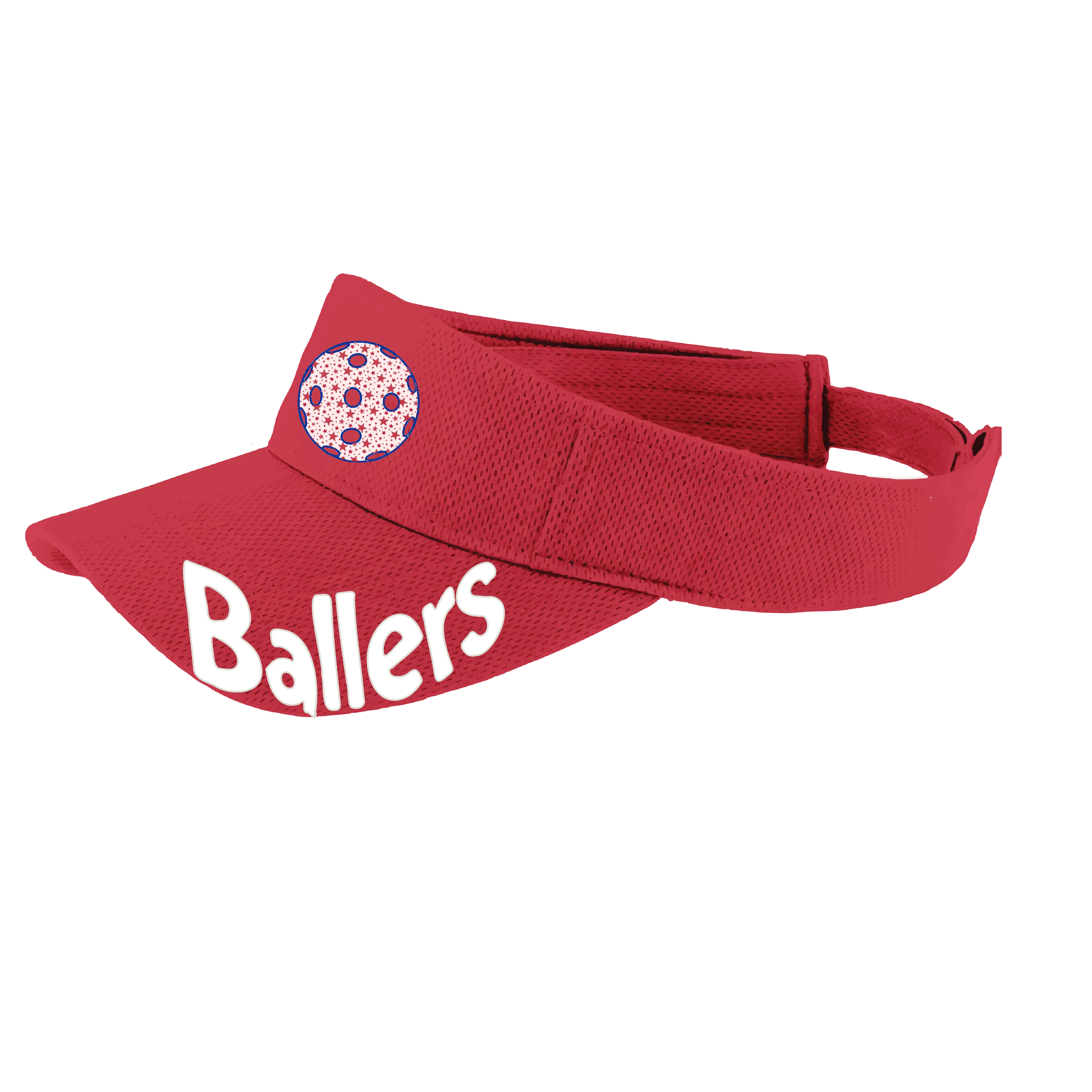 Ballers With Pickleballs (Customizable) | Pickleball Visors | Moisture Wicking 100% Polyester