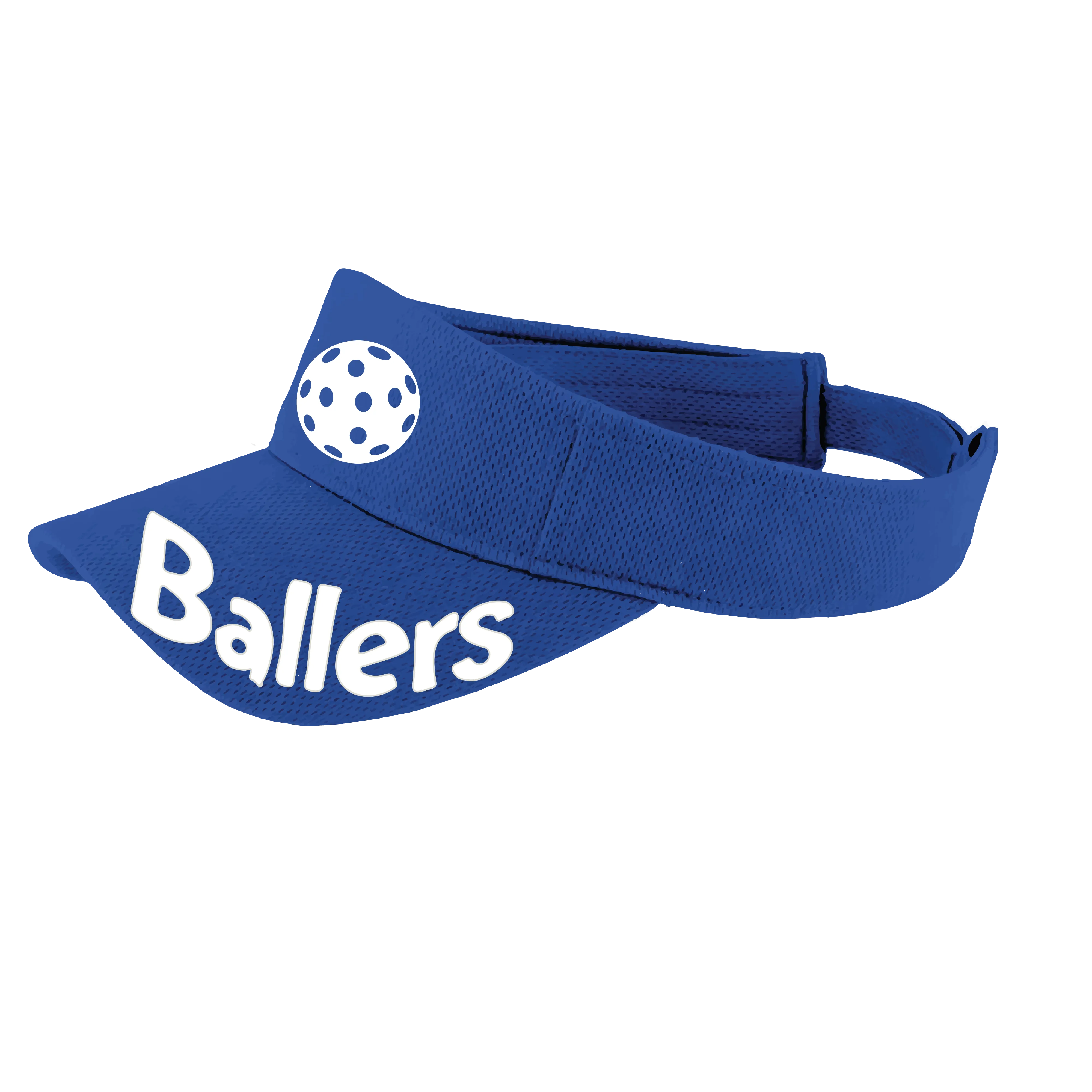 Ballers With Pickleballs (Customizable) | Pickleball Visors | Moisture Wicking 100% Polyester