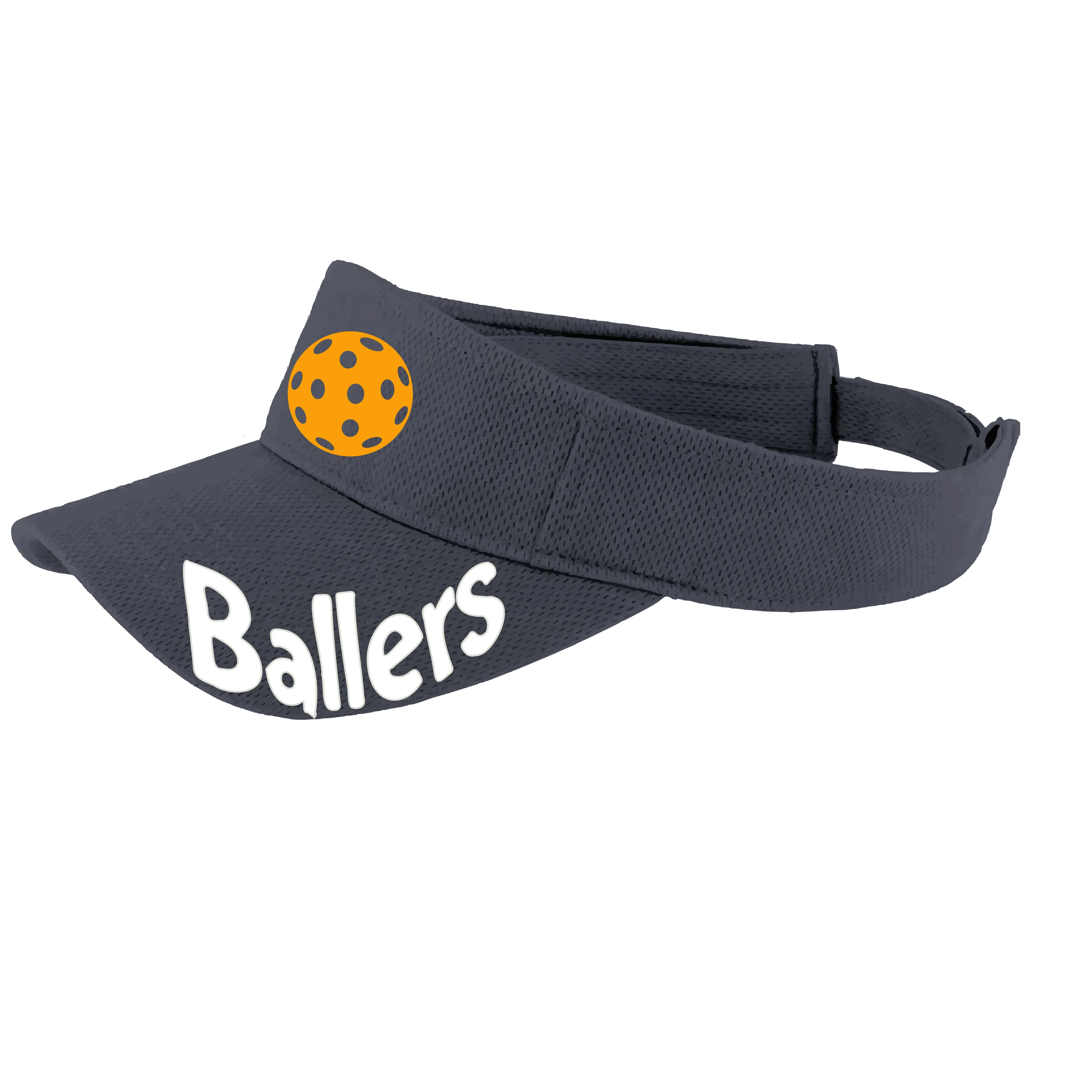 Ballers With Pickleballs (Customizable) | Pickleball Visors | Moisture Wicking 100% Polyester