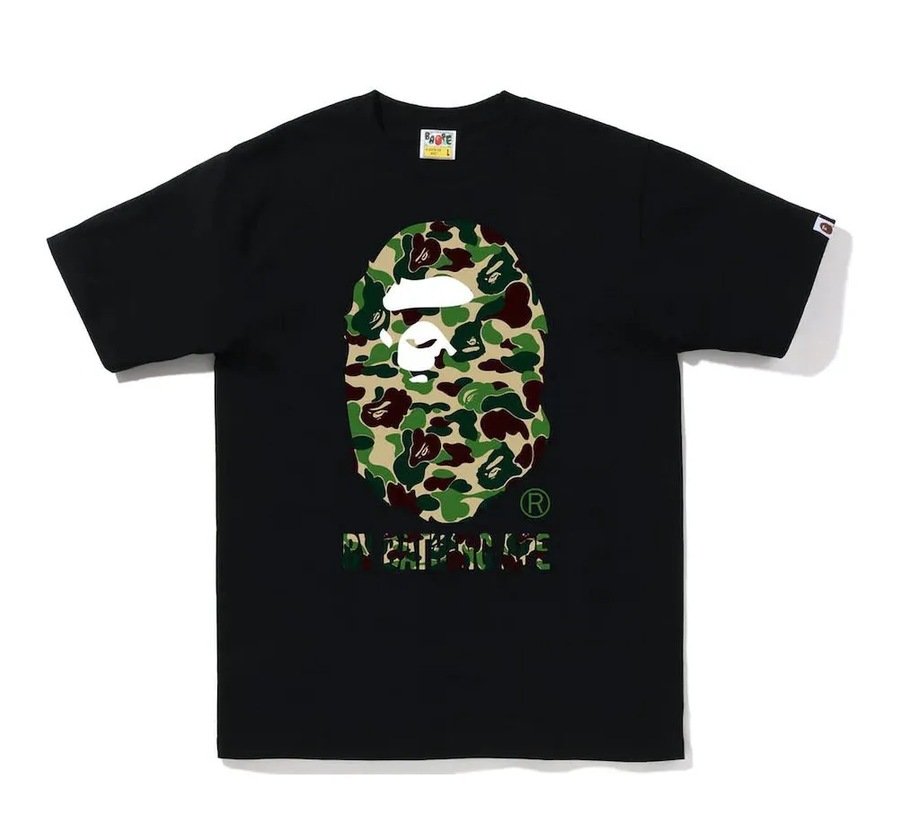 BAPE BIG APE HEAD (WITH WRITING) BLACK/GREEN TEE