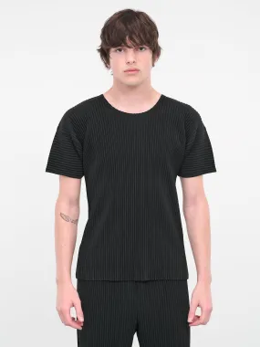 Basics Pleated Tee (HP46JK420-15-BLACK)