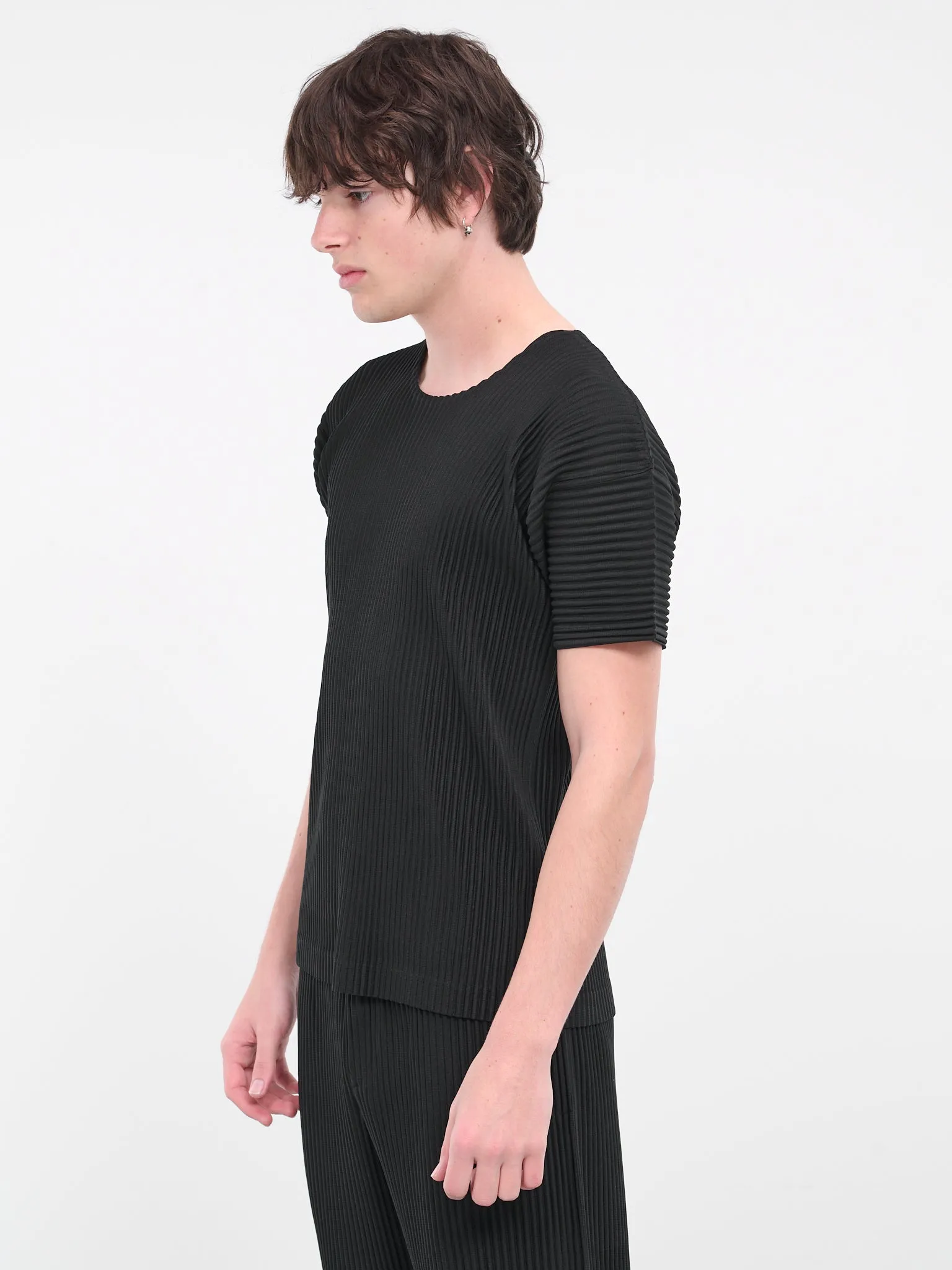 Basics Pleated Tee (HP46JK420-15-BLACK)