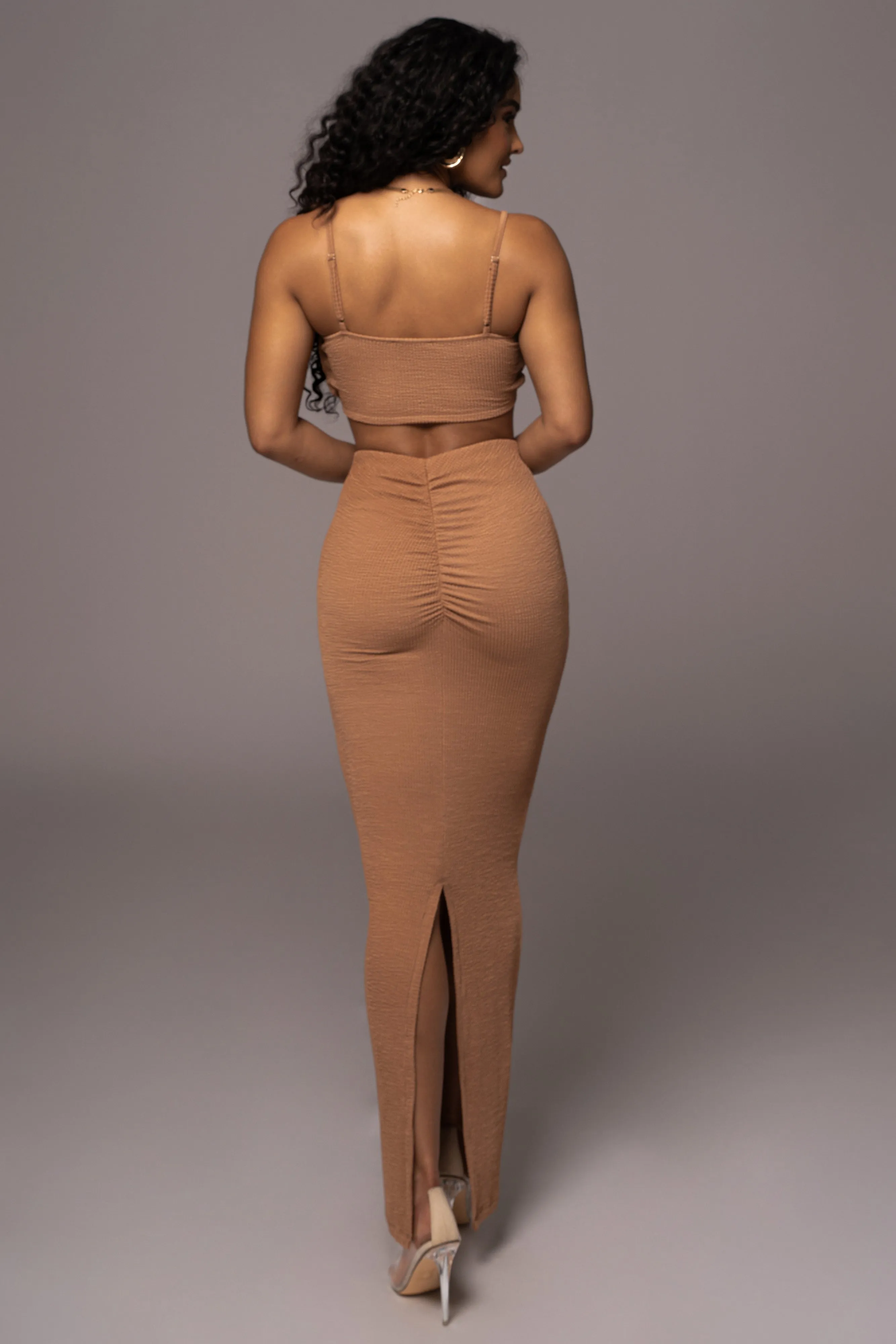 Beige Fiji 2-Piece Skirt Set