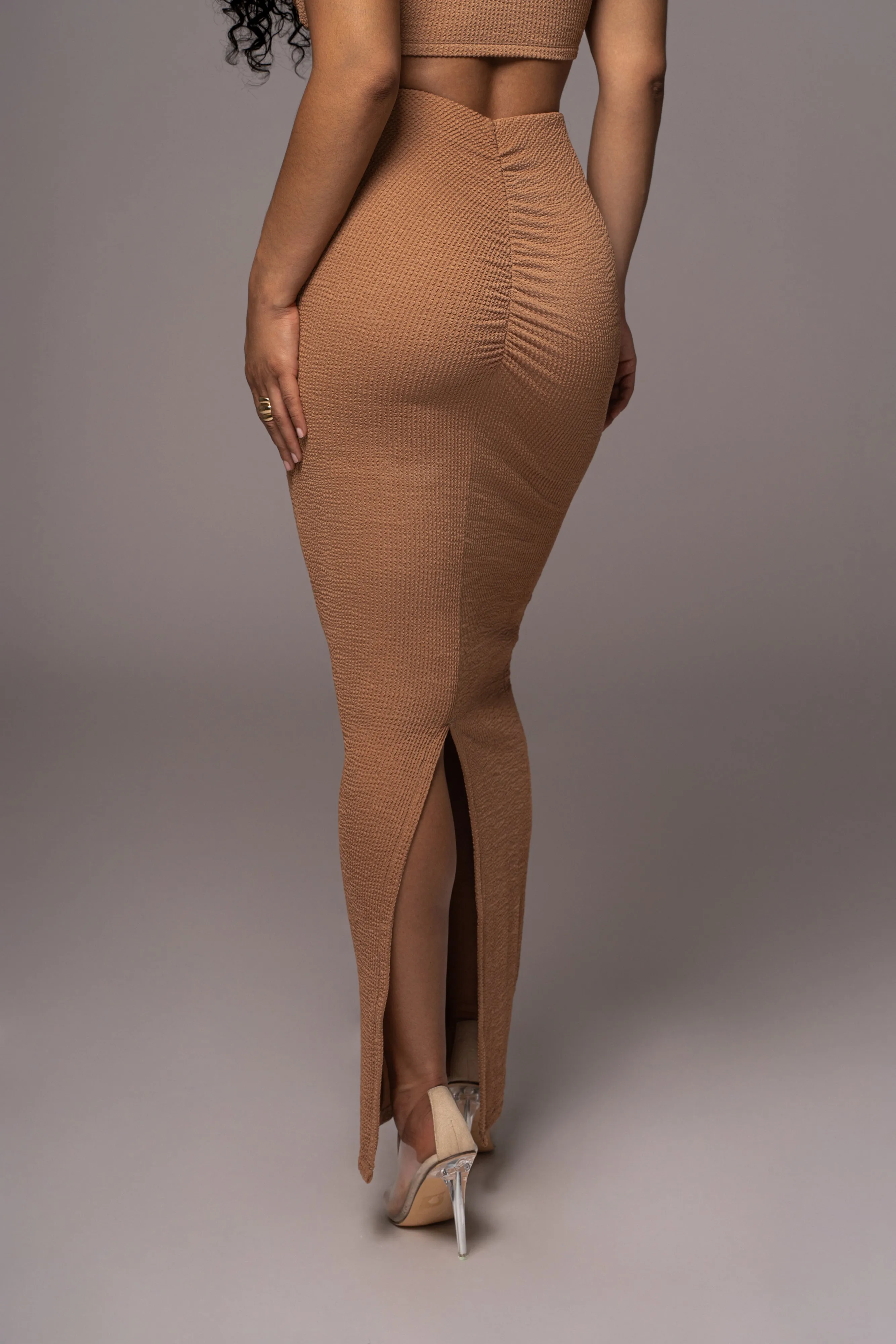 Beige Fiji 2-Piece Skirt Set