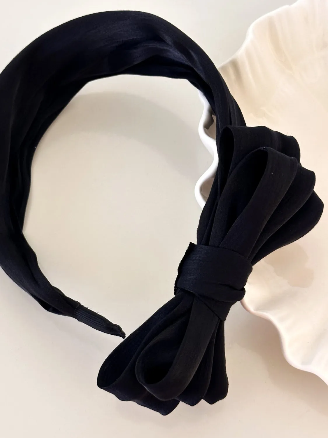 Bow Polyester Wide Headband