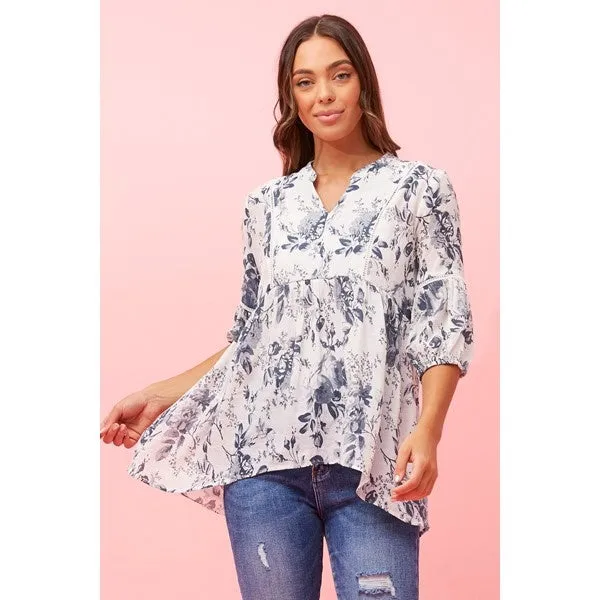 BRANDI FLORAL PRINT TOP