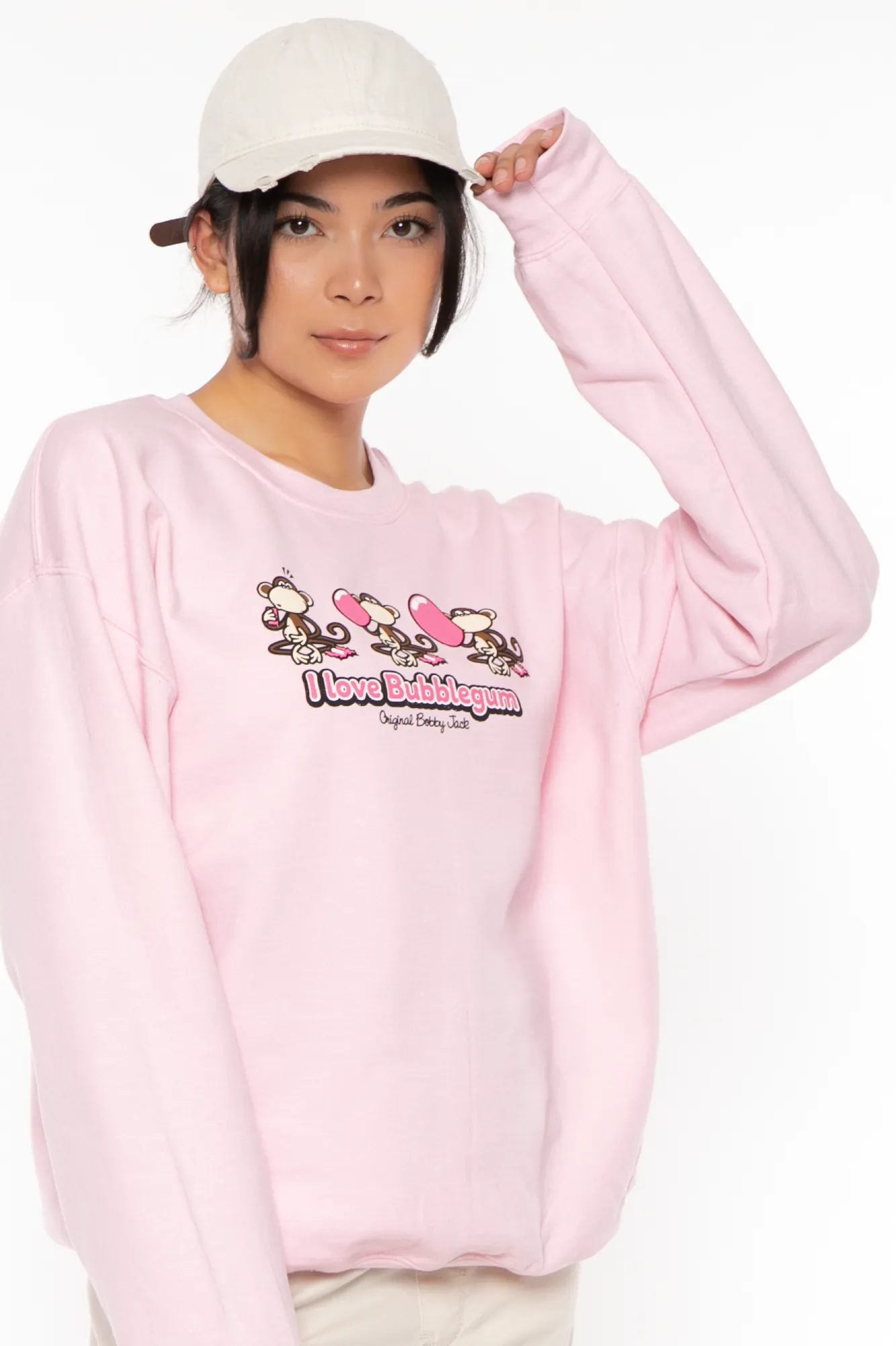 Bubblegum - Bobby Jack Crew Sweatshirt - Pink