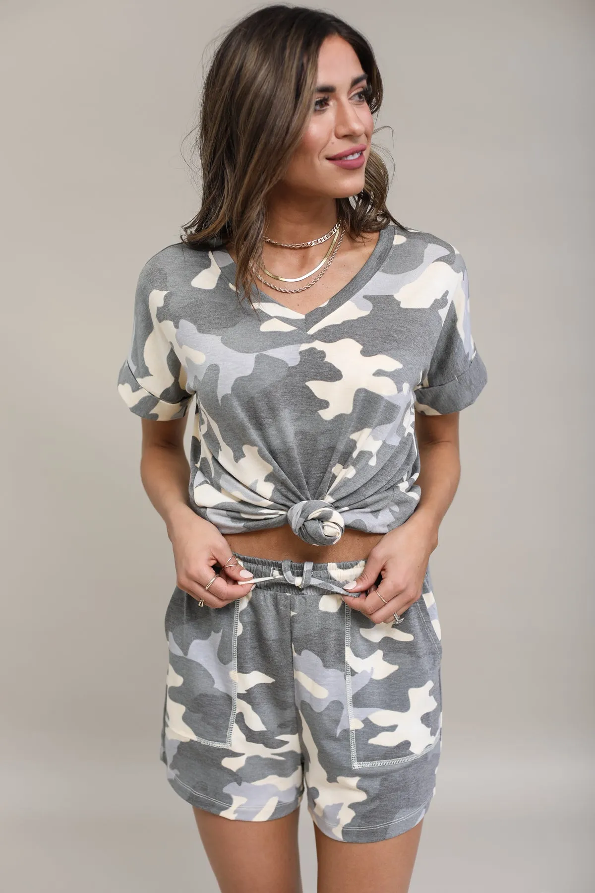 Camo Short Set