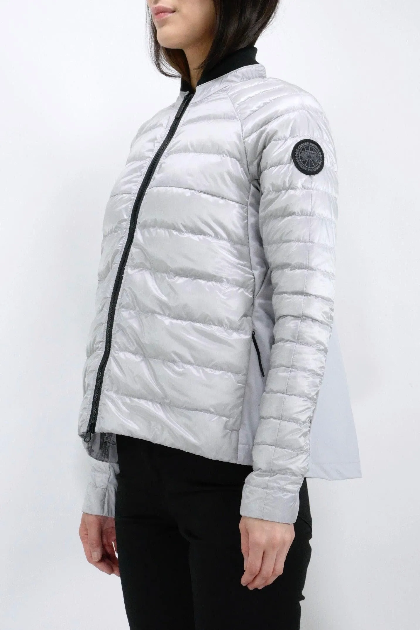 Canada Goose Womens Lite Jacket Roncy Black Label - Silverbirch