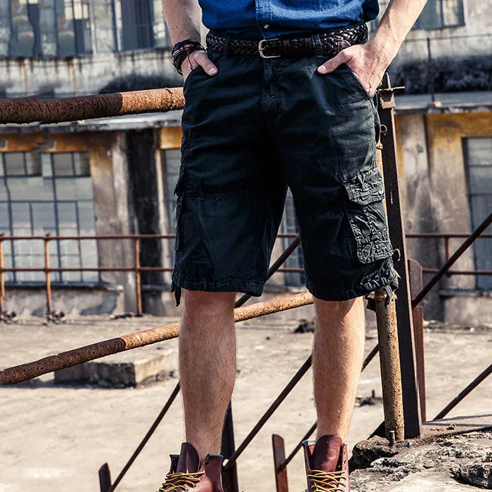 Causal Outdoor Multi Pockets Cotton Men Shorts