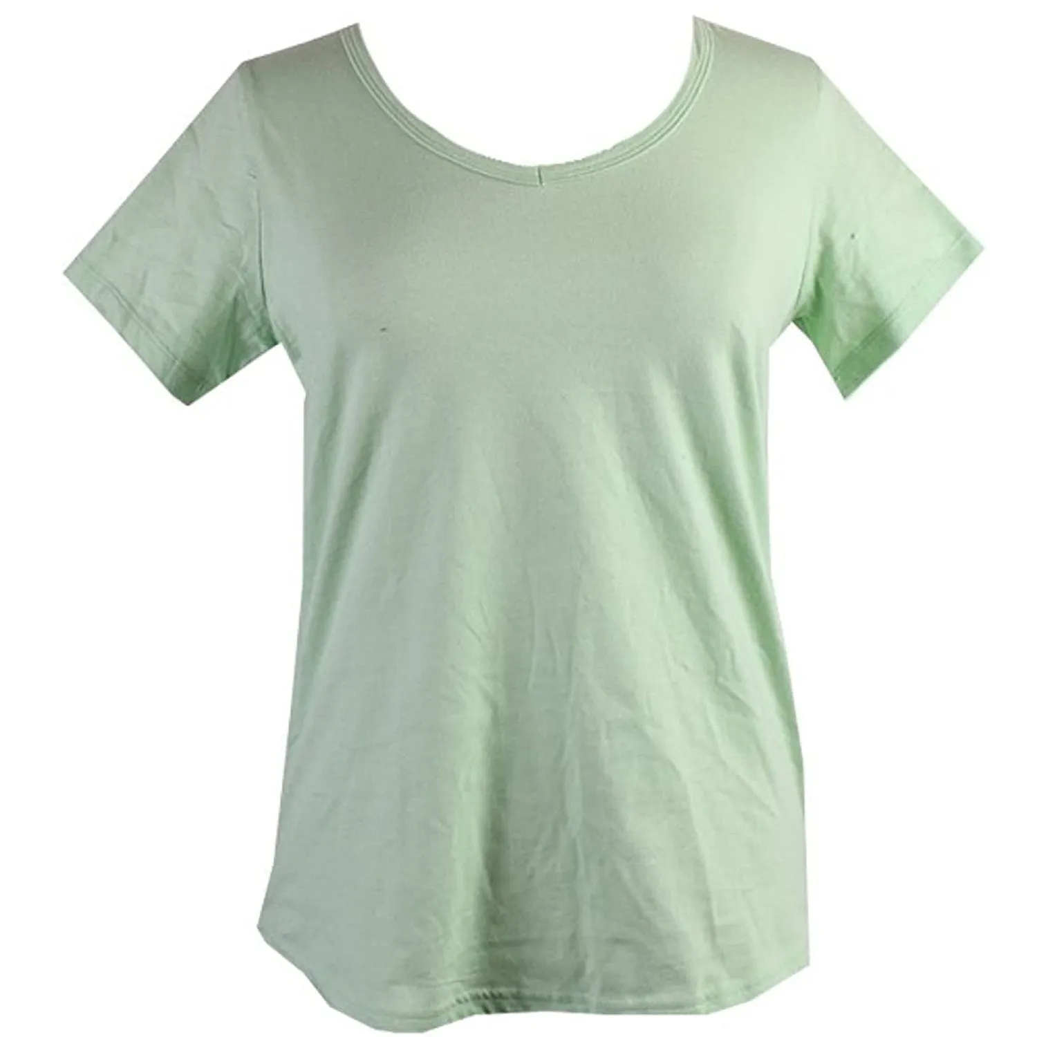 Charter Club Women's Short-Sleeve V-neck Pajama Top, Pastel Green, XS