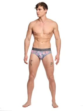 Cherry Blossom Brief Grey