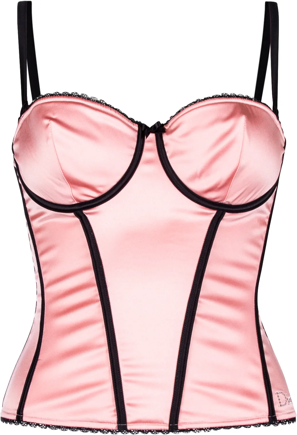 Christian Dior Pink Silk Corset Top