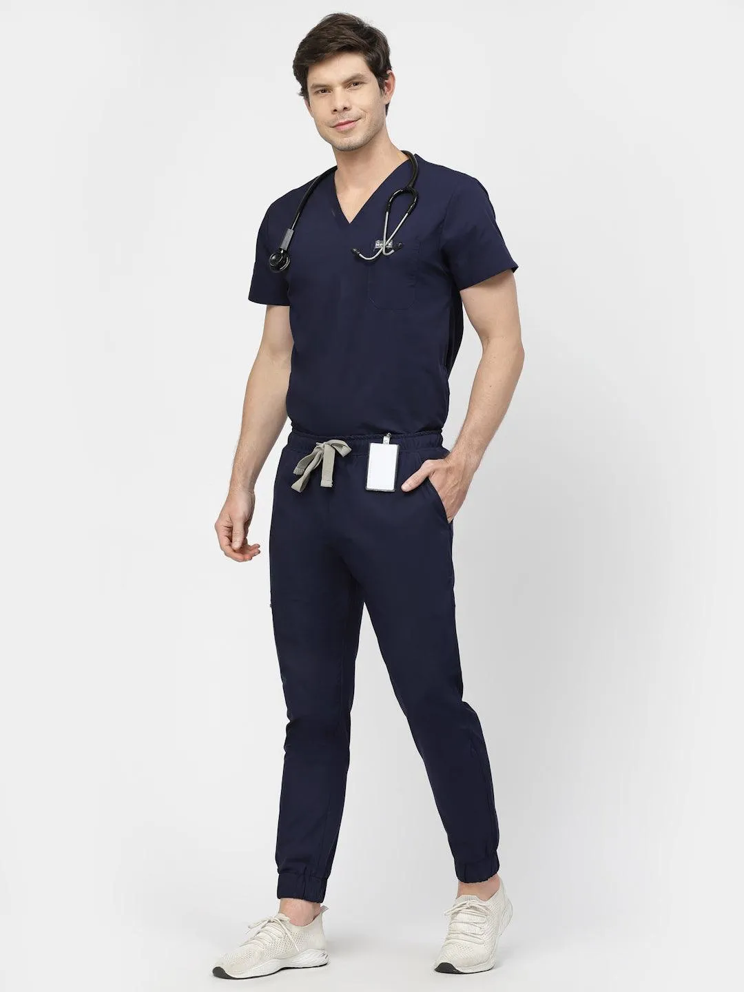 Classic Jogger Pant Scrub - (Navy Blue) (Men's)