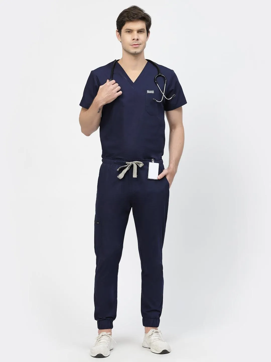 Classic Jogger Pant Scrub - (Navy Blue) (Men's)