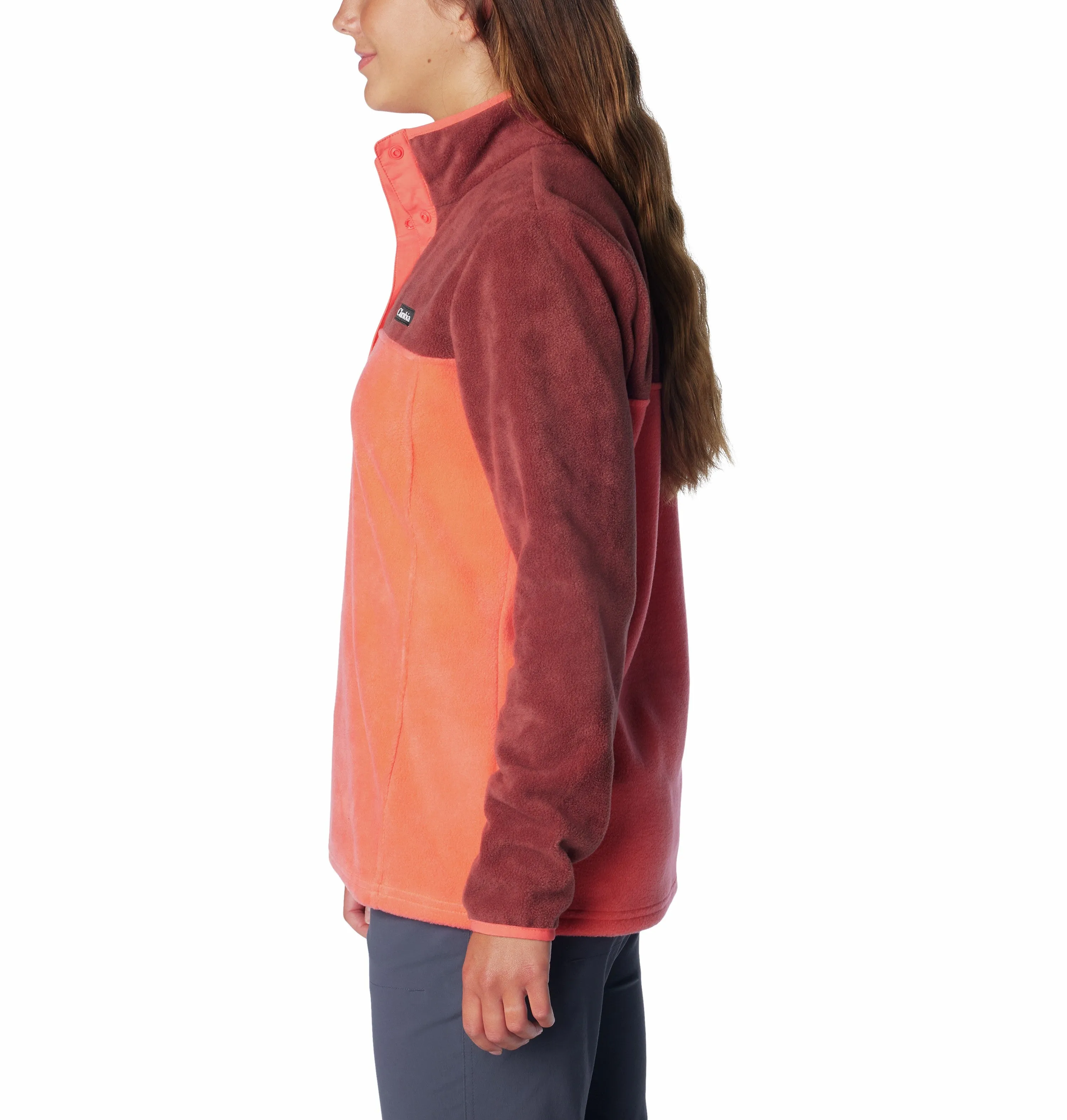 Columbia Ladies Benton Springs 1/2 Snap Pullover Fleece-SPICE