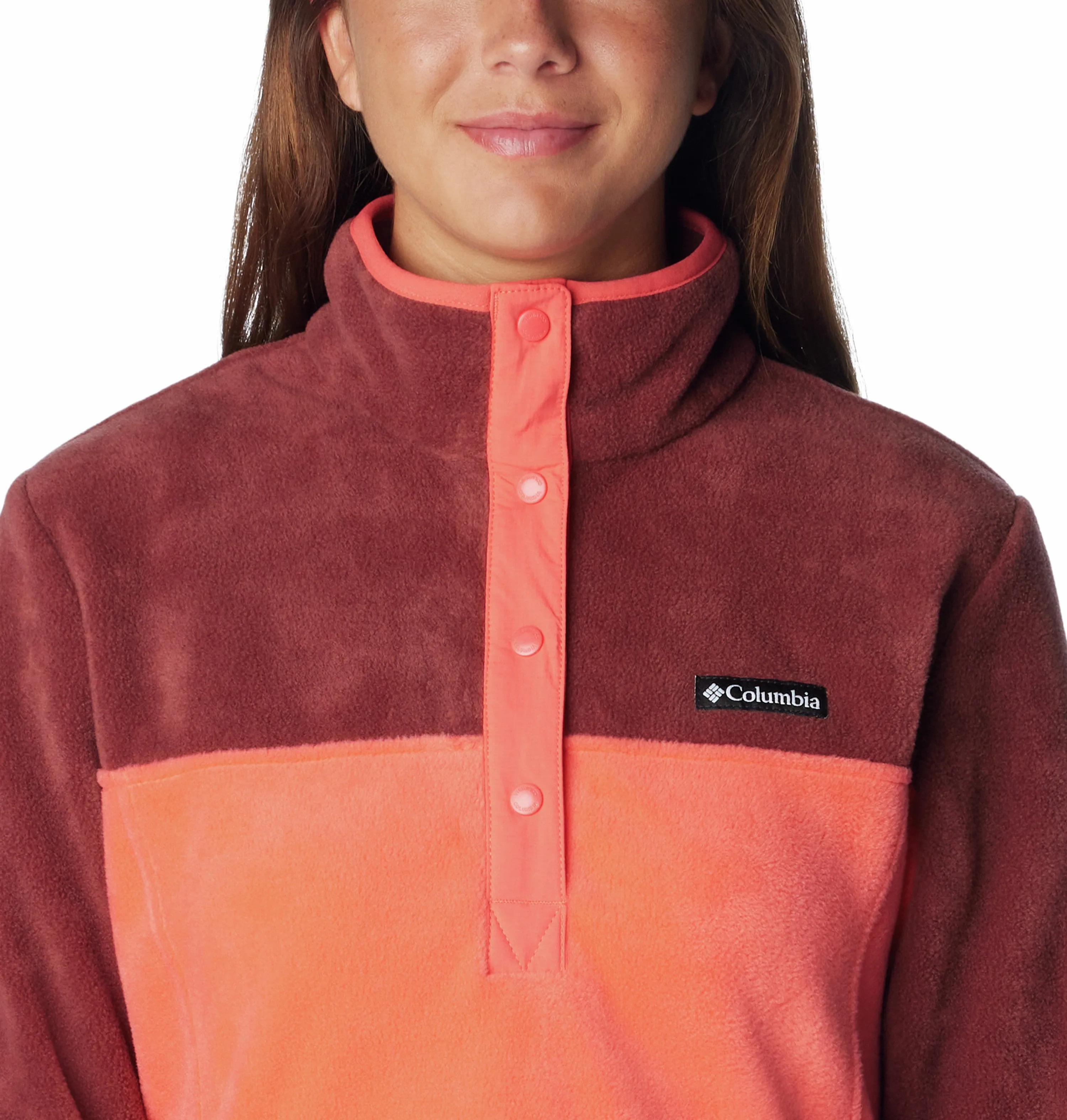 Columbia Ladies Benton Springs 1/2 Snap Pullover Fleece-SPICE