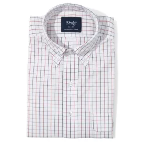 Cotton Poplin Tattersall Check Button-down Shirt