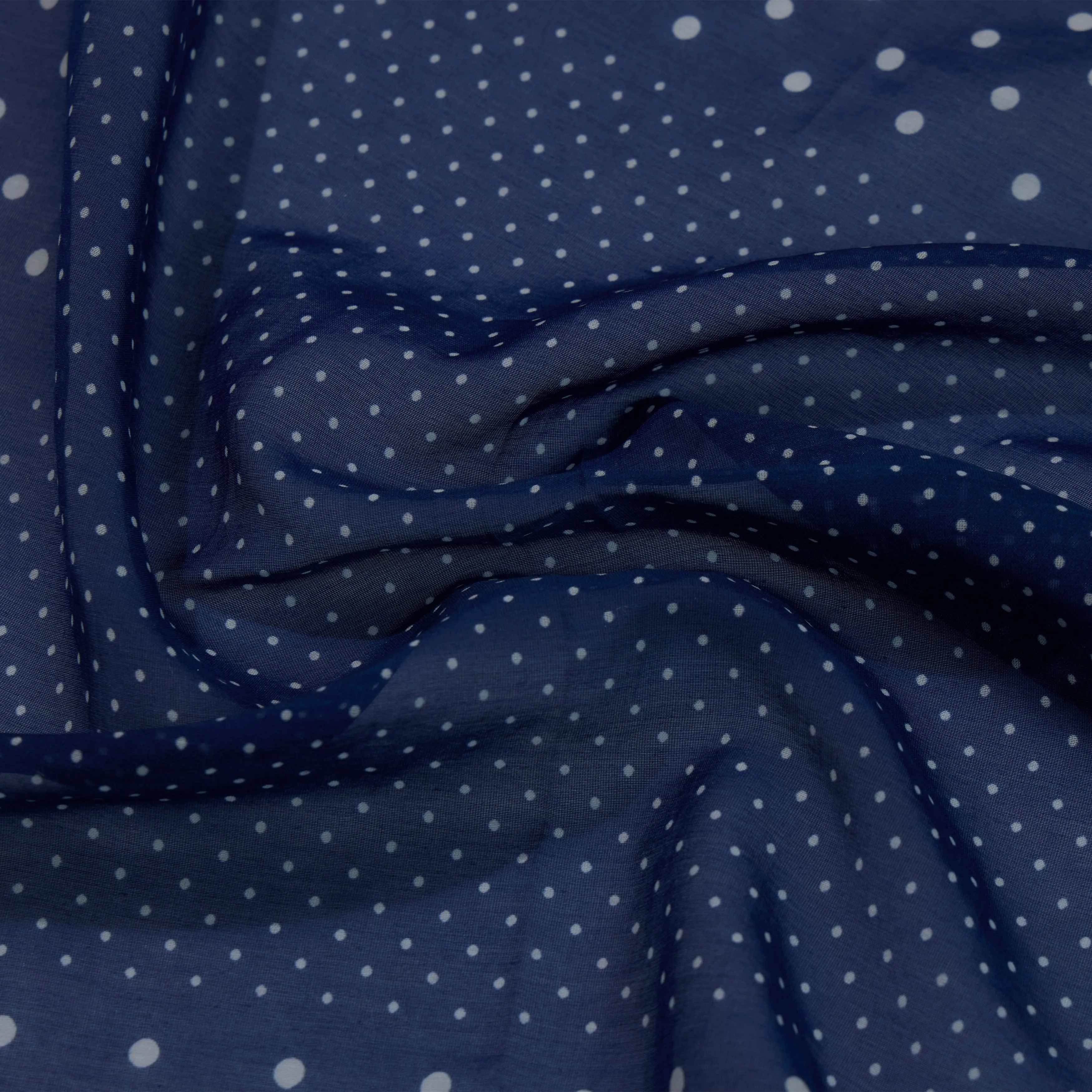 Cotton/Silk Dot Border Pocket Square